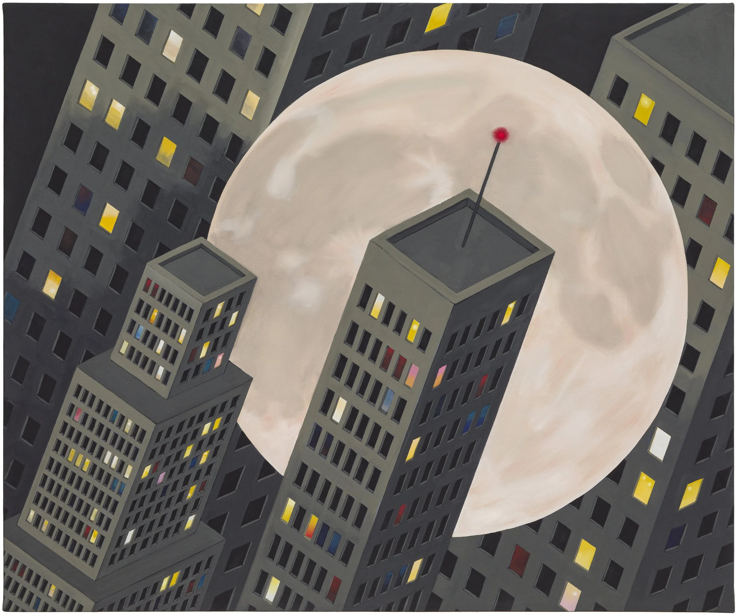 The City of the Captive Globe, 2025 Oil on linen 36 × 30 inches