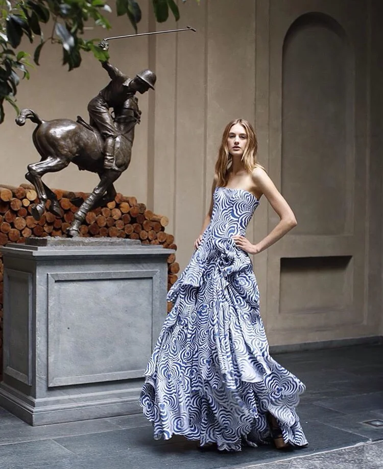 Sanne Vloet revel photo for the press debut of the Ralph Lauren Palazzo Concept Store in Milan