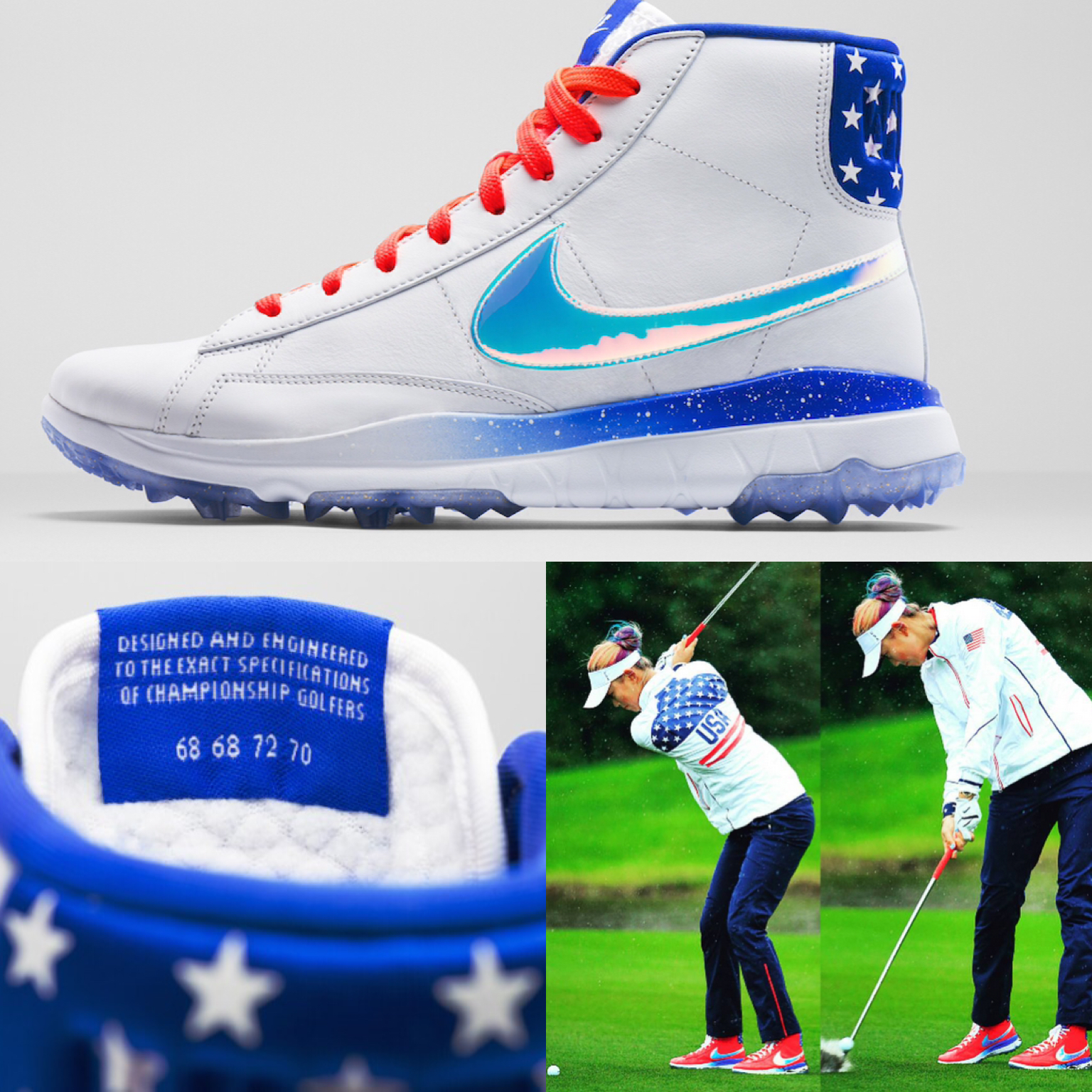 Michelle Wie debuts the Nike Blazers at the 2015 Solheim Cup