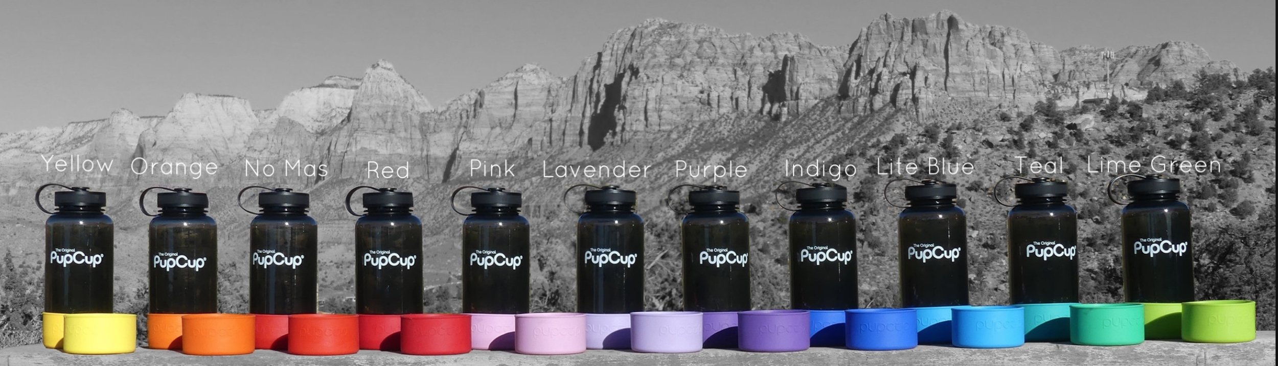 The PupCup Dog Water Bottle and Water Bottle Protective Cup Sleeve