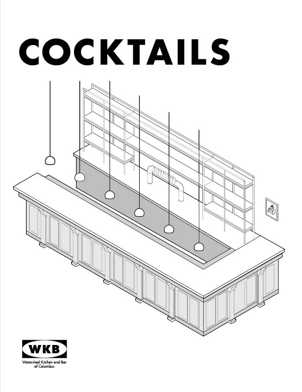 An IKEA inspired menu to build your own cocktails at home