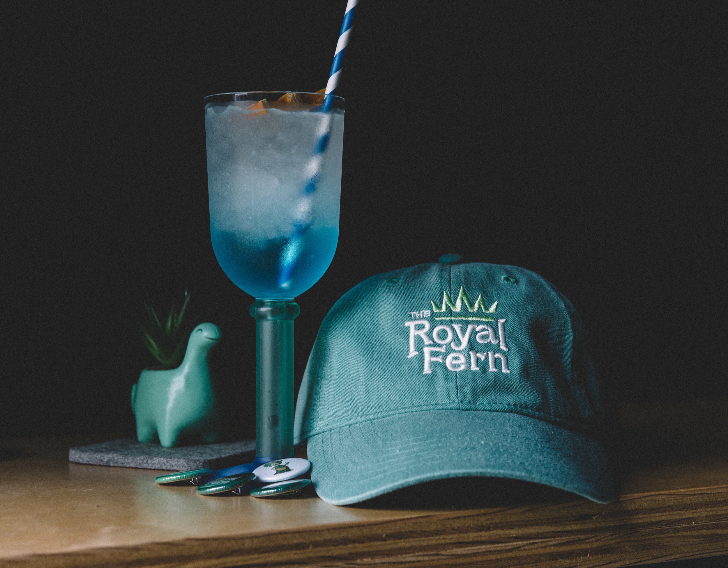 In order to re-introduce craft bartenders to a long forgotten line of liqueurs we ignore the urge to try to update the image of DeKuyper, and instead bring our guests back to a time in which the Puckers, and Peachtrees of the world shined on menus a