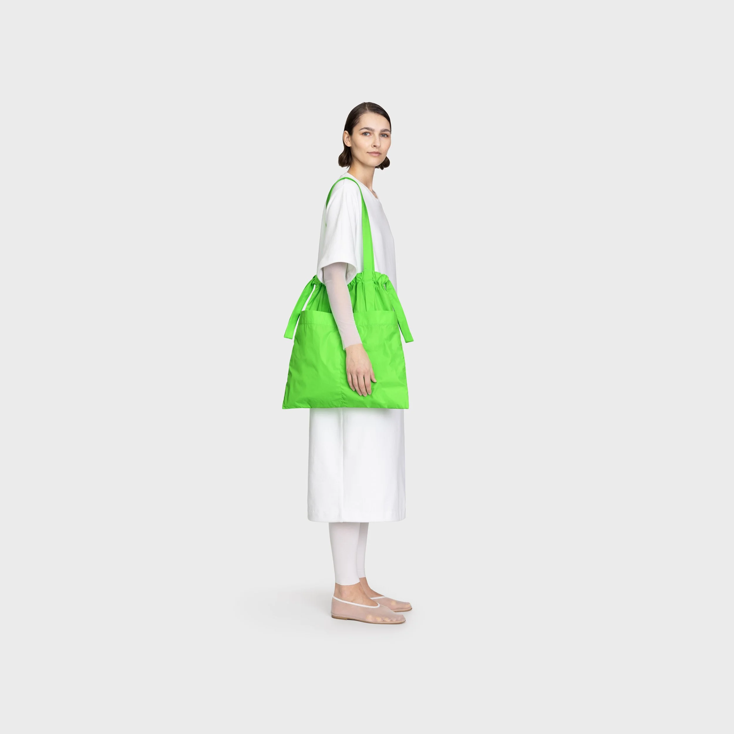 Day-Curious Drawstring Bag M neon green