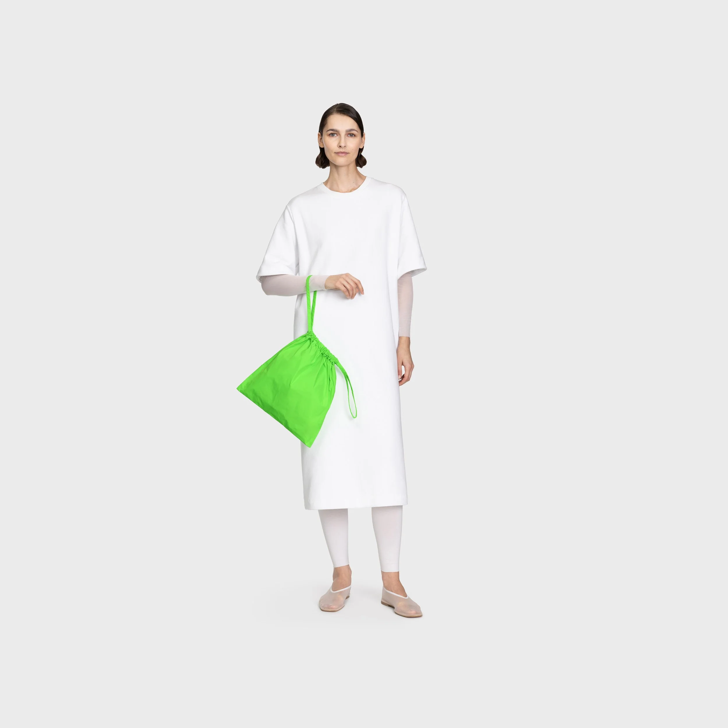 Multi-purpose drawstring bag S neon green