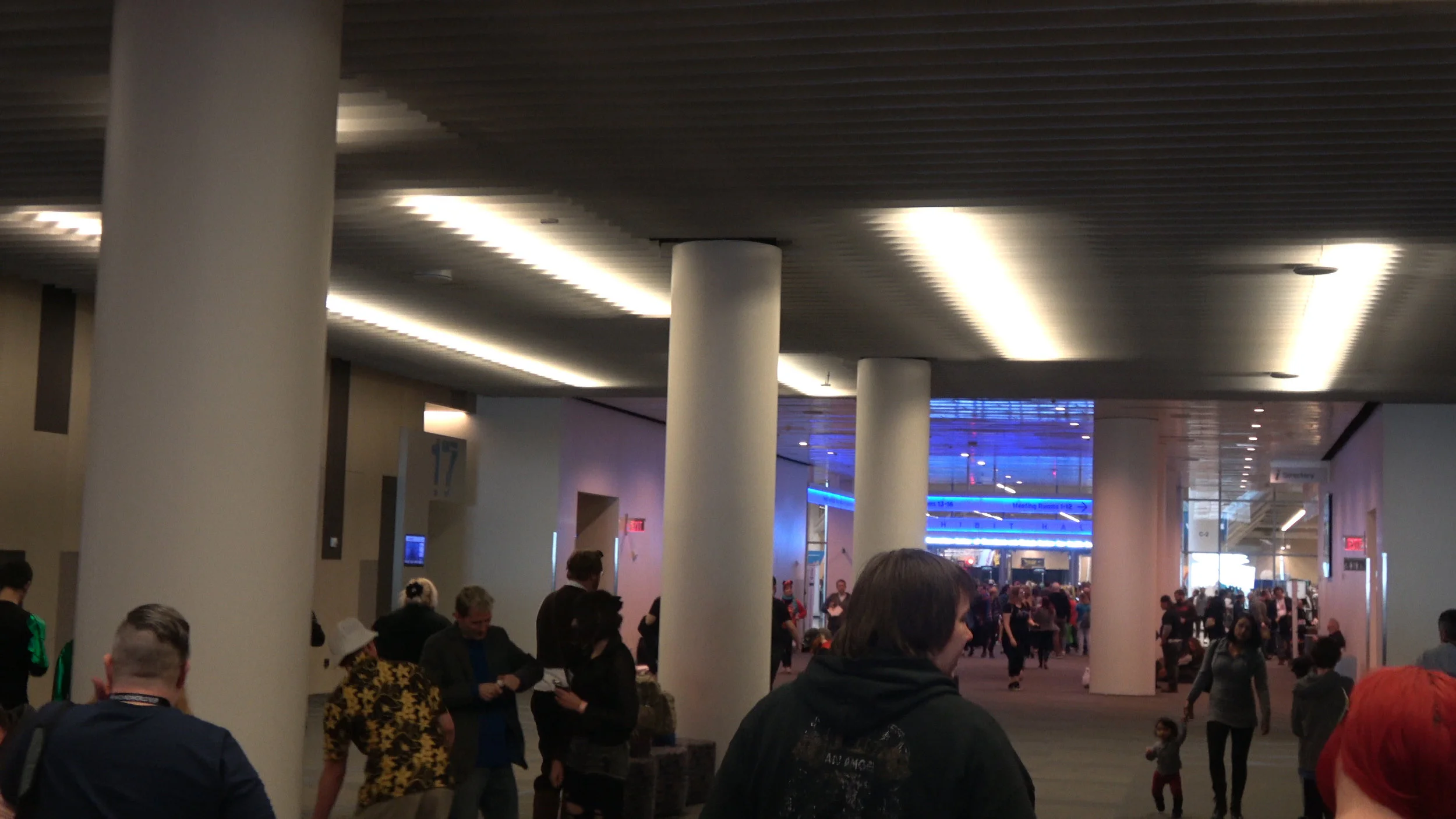 The storied pillars of the Huntington Convention Center