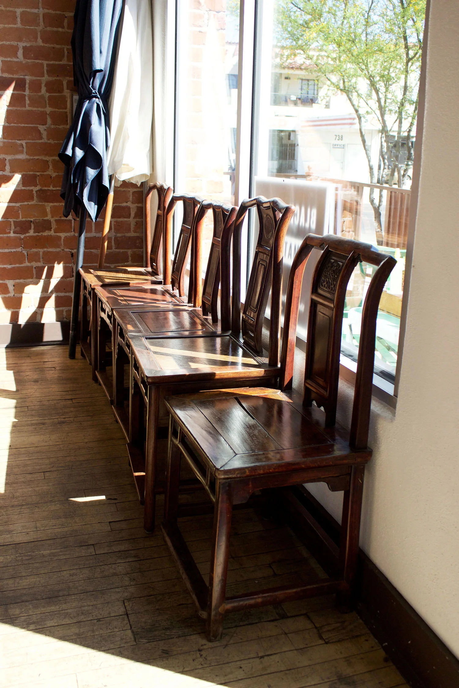 Abundant natural light creates the perfect setting to enjoy brunch with friends.