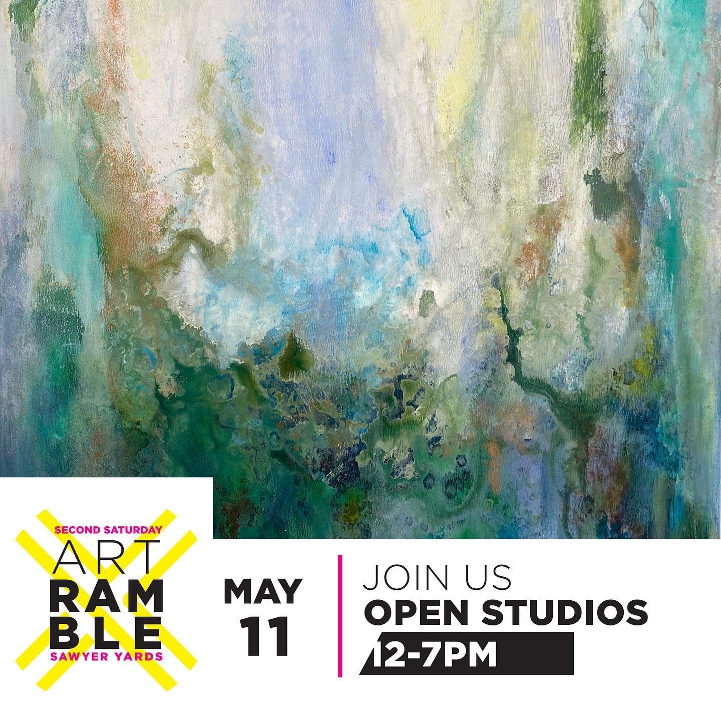 This Saturday 12-7 is our big spring event @sawyeryards! Join us for a special Second Saturday Art Ramble at the entire campus - our studio is A210 (upstairs) at Winter Street Studios. There will be tons of fresh art, kids art activities, beer sample