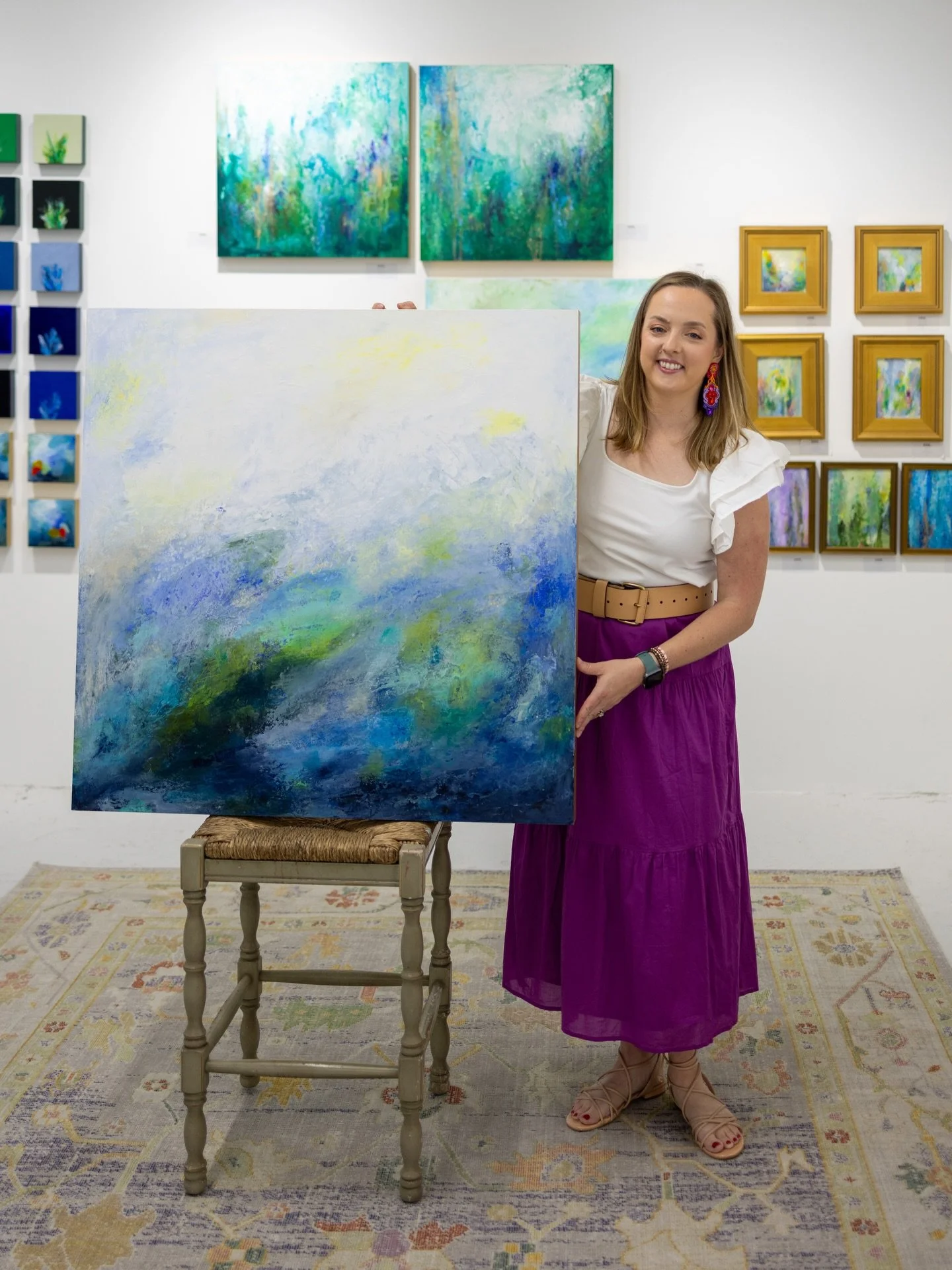 I&rsquo;m so thrilled &ldquo;Along Dream Lake&rdquo; found its home over the weekend! My absolute favorite part of being an artist is when a piece connects with the collector who was meant to have it. 

#natureinspiredart #houstonart #houstonartist #