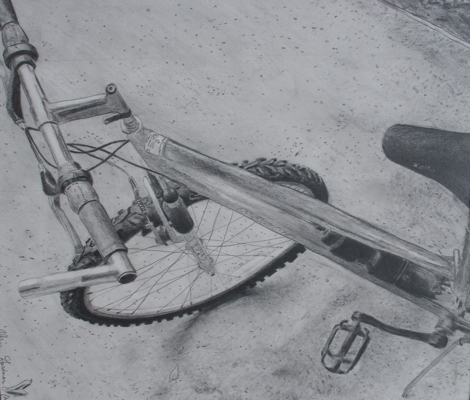 "Blue", pencil and paper
