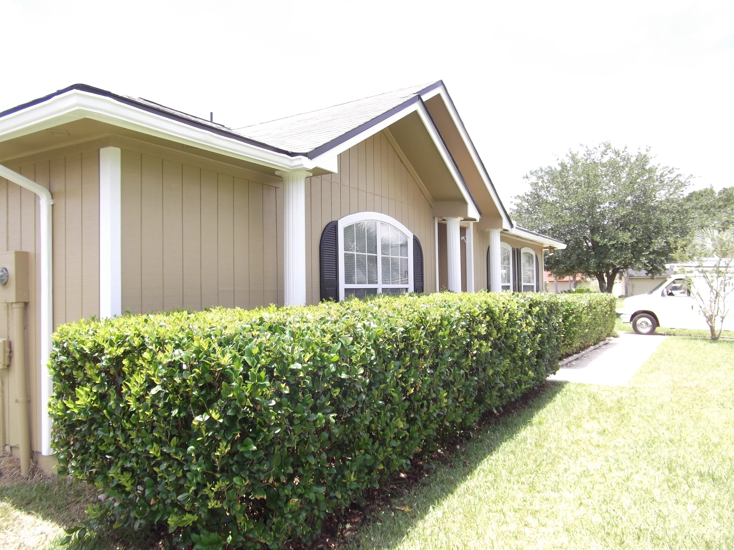 Exterior home painted and repaired