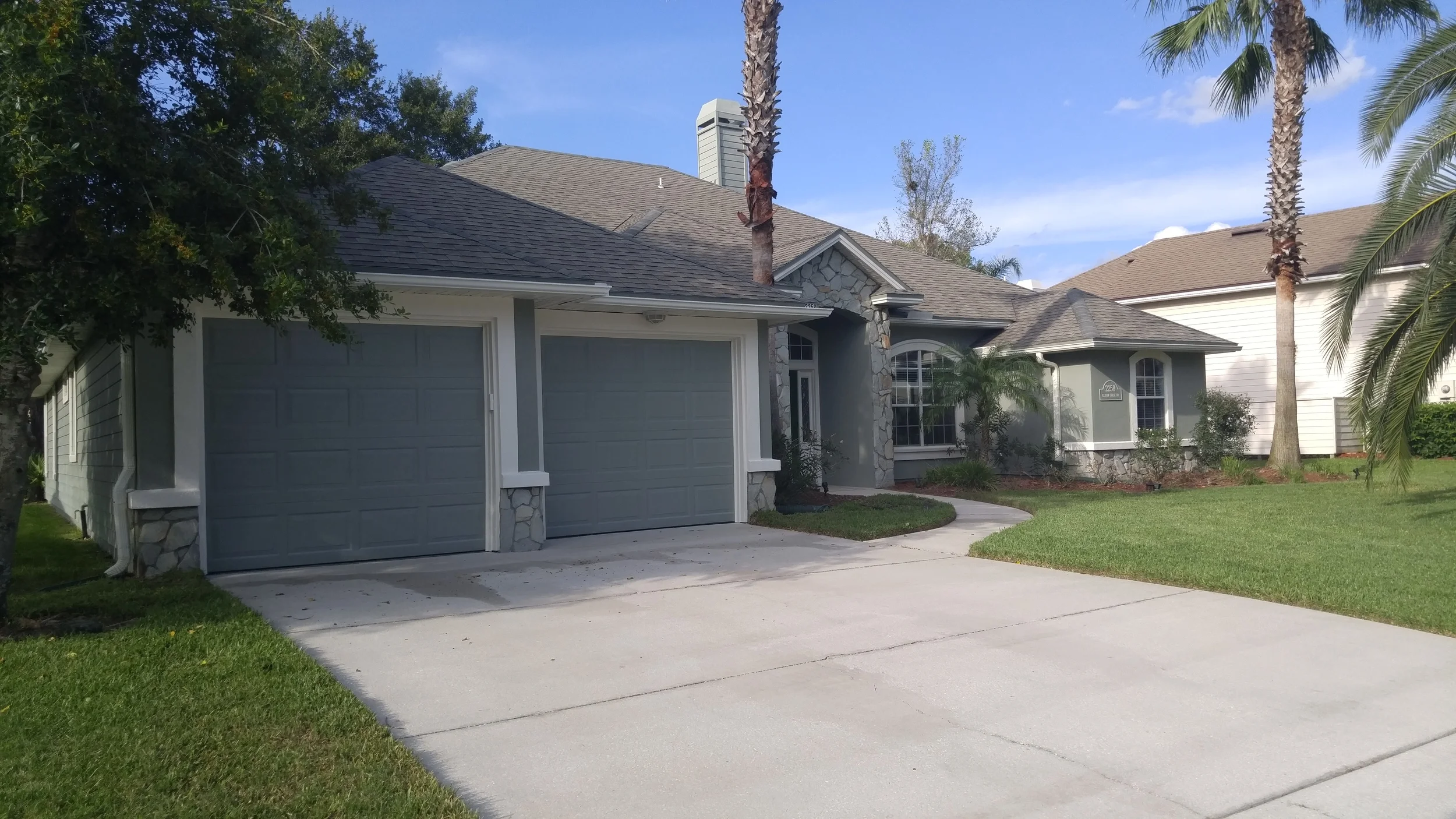Exterior home painted and repaired