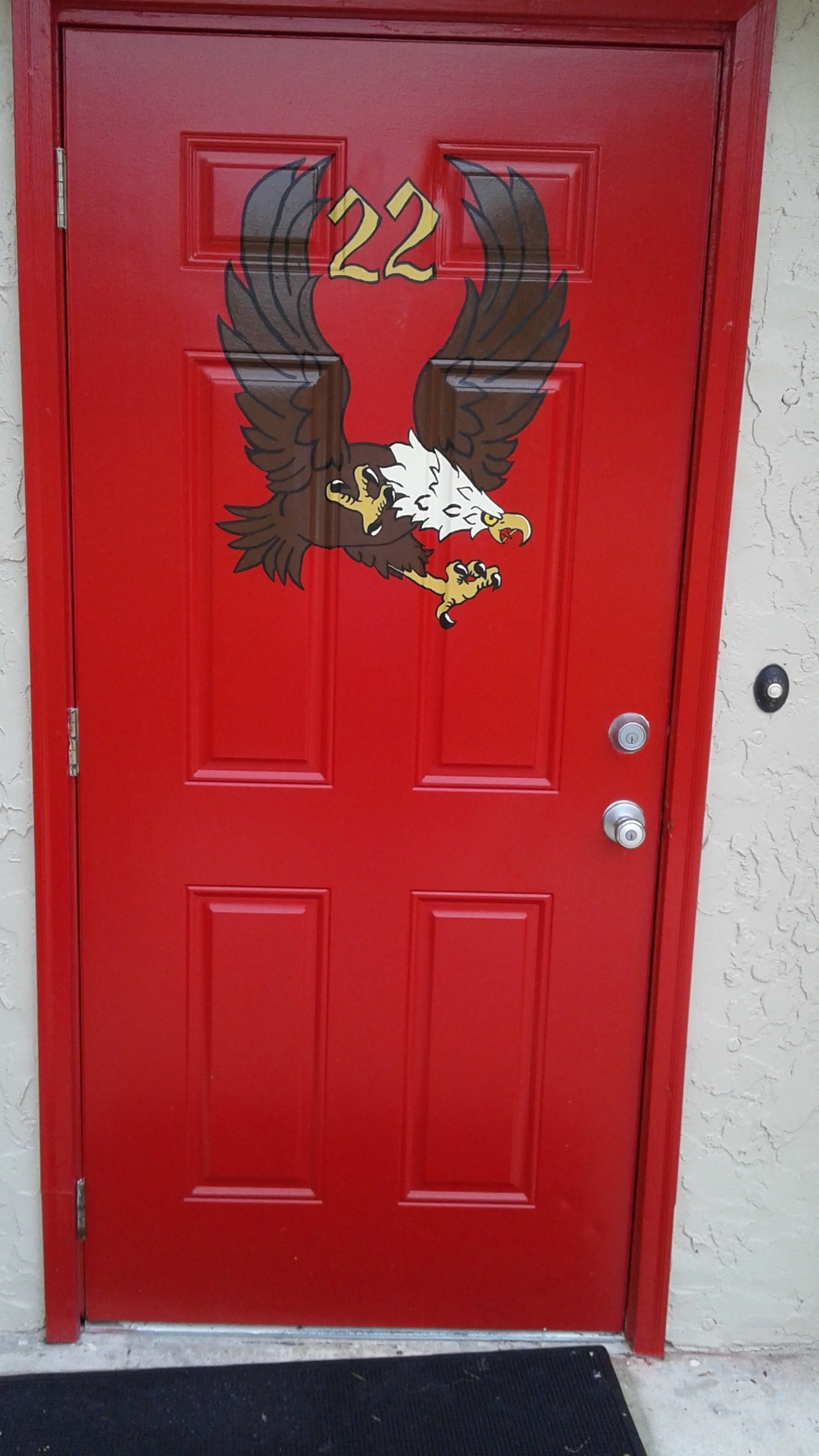 custom painted door