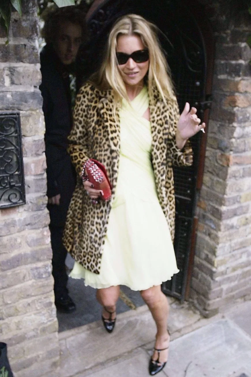 Kate Moss on her 30th birthday, 2004