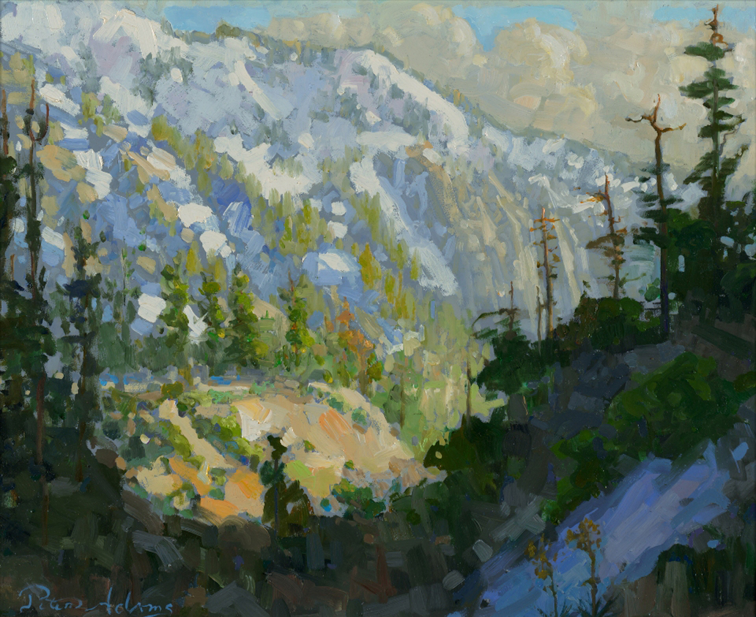 <i>Early Spring Afternoon Light on Mt. Baldy</i>