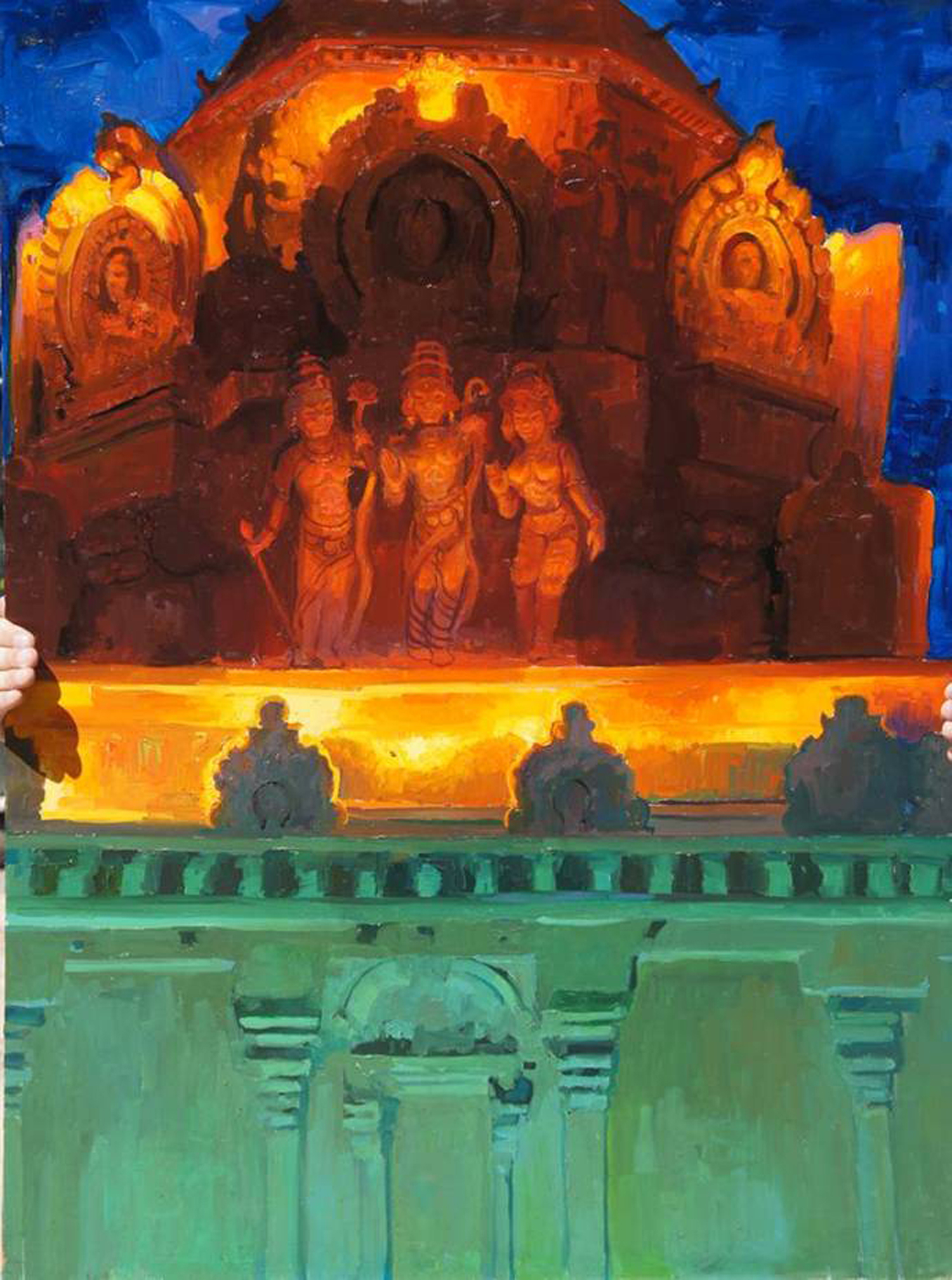 <i>Sarawati, Shakti and Lakshmi, Hindu Temple, Malibu</i>