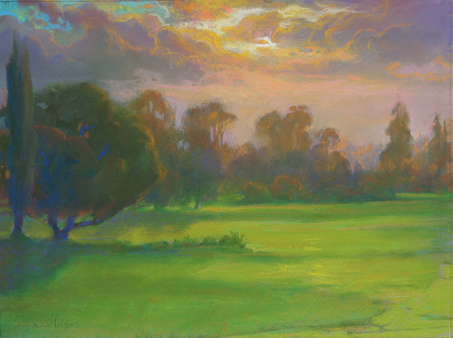 <i>Sunset Glow over the North Course</i>
