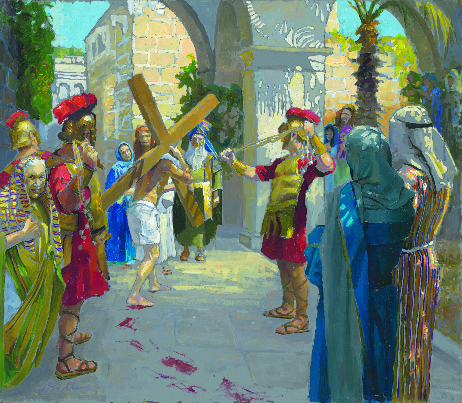 <i>Station 2  - Jesus is Given the Cross</i>