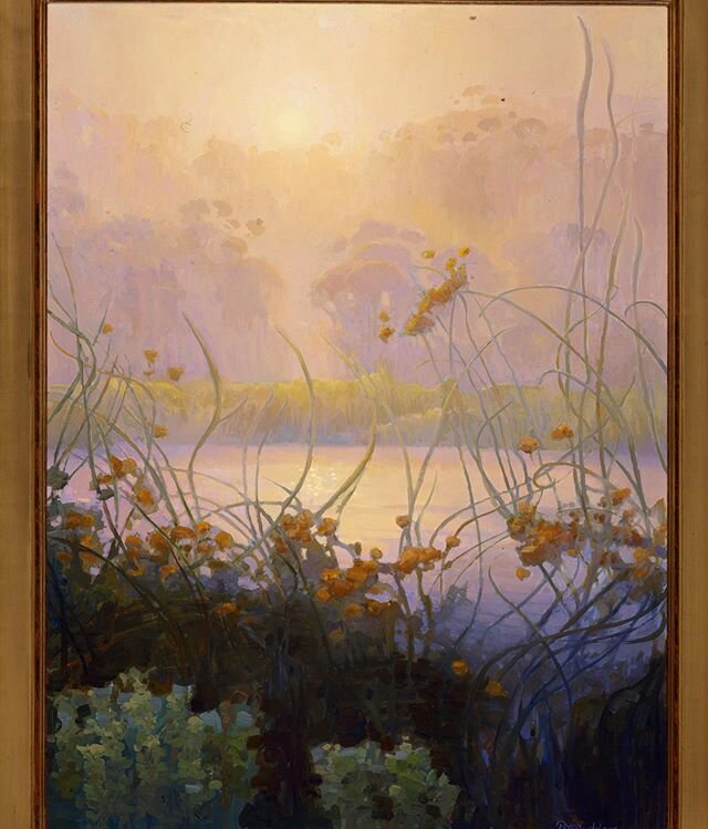 Sunrise over Buena Vista Lagoon 
Oil/panel  30&rdquo;x 24