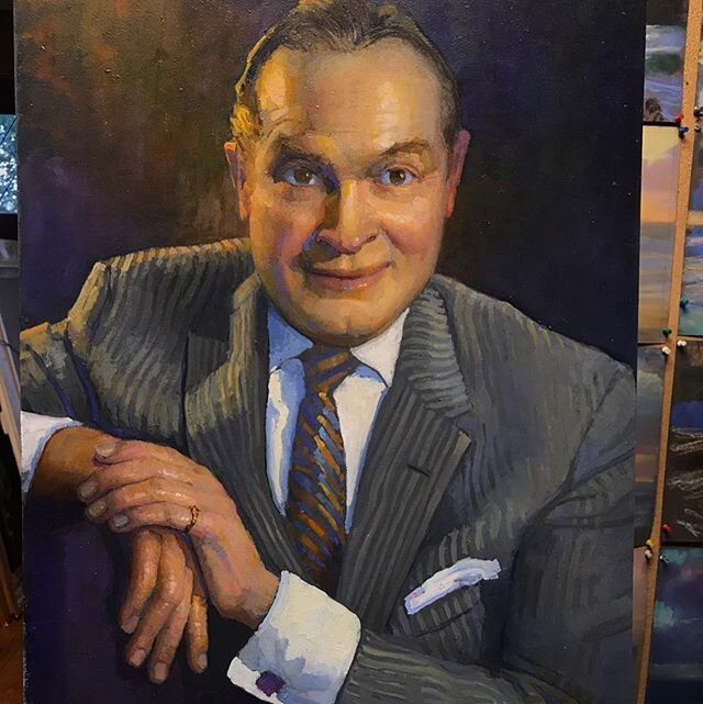 Thanks for the Memories Happy Memorial Day
I was fortunate to have been commissioned a few years ago to paint this portrait of Bob Hope. On this Memorial Day when we honor those who have given their lives in service of our great country Bob Hope stan