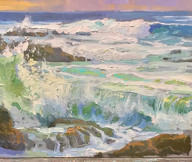 Nice to go down to the sea again; To the sound of the running tide.
Plein air sketch 
Oil/panel 9&rdquo;x 12&rdquo;
