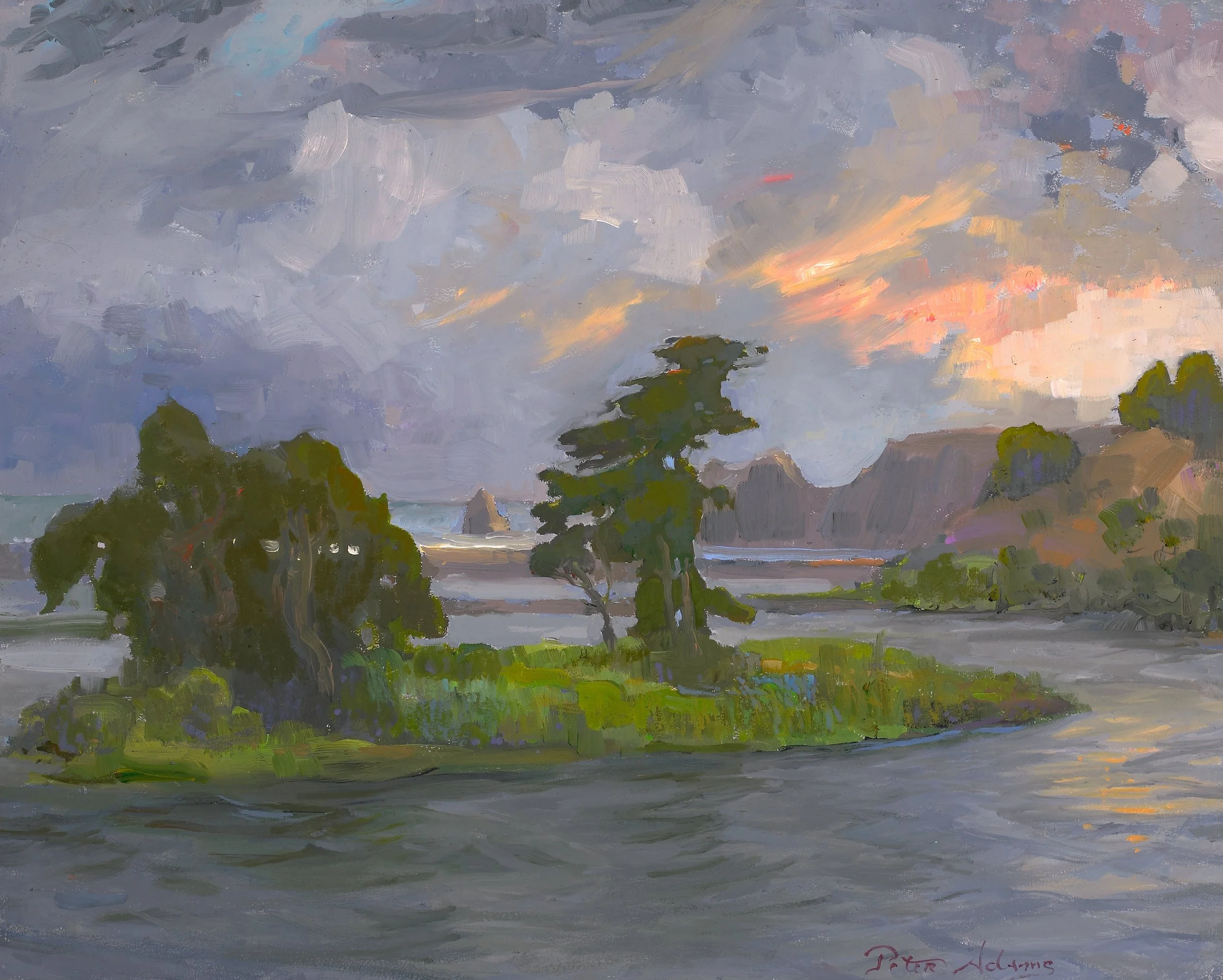 Caught in Storm; Russian River Delta