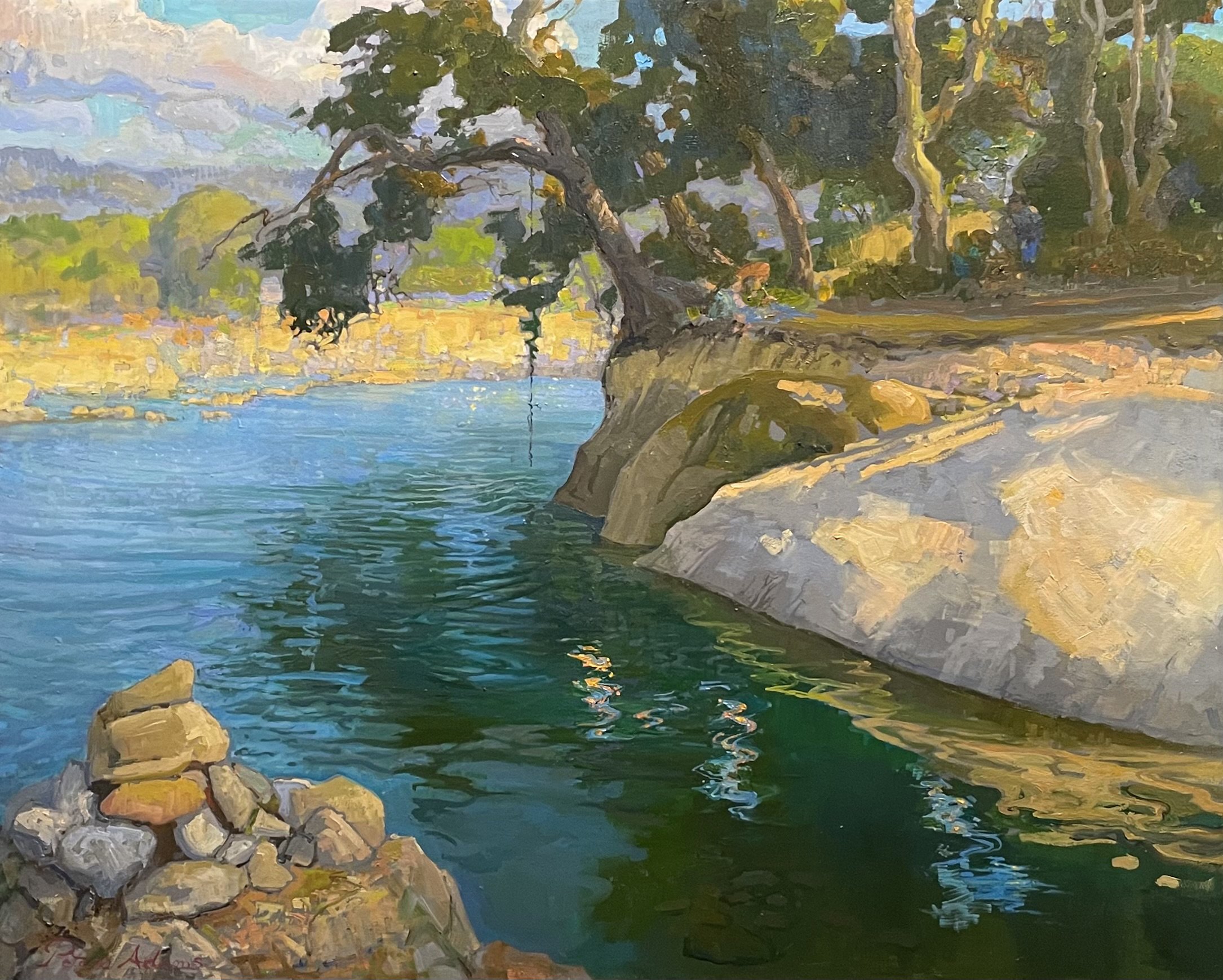 Summer Swimming Hole along the Ventura River; Ojai, California