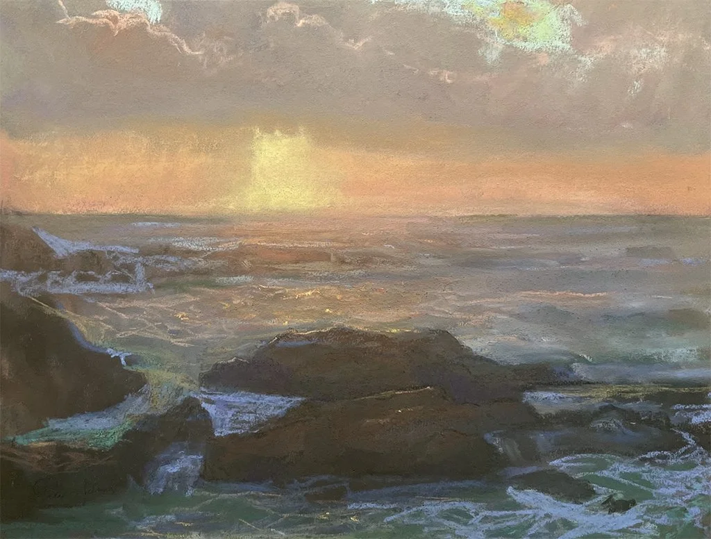 Sinking Sun over the Pacific