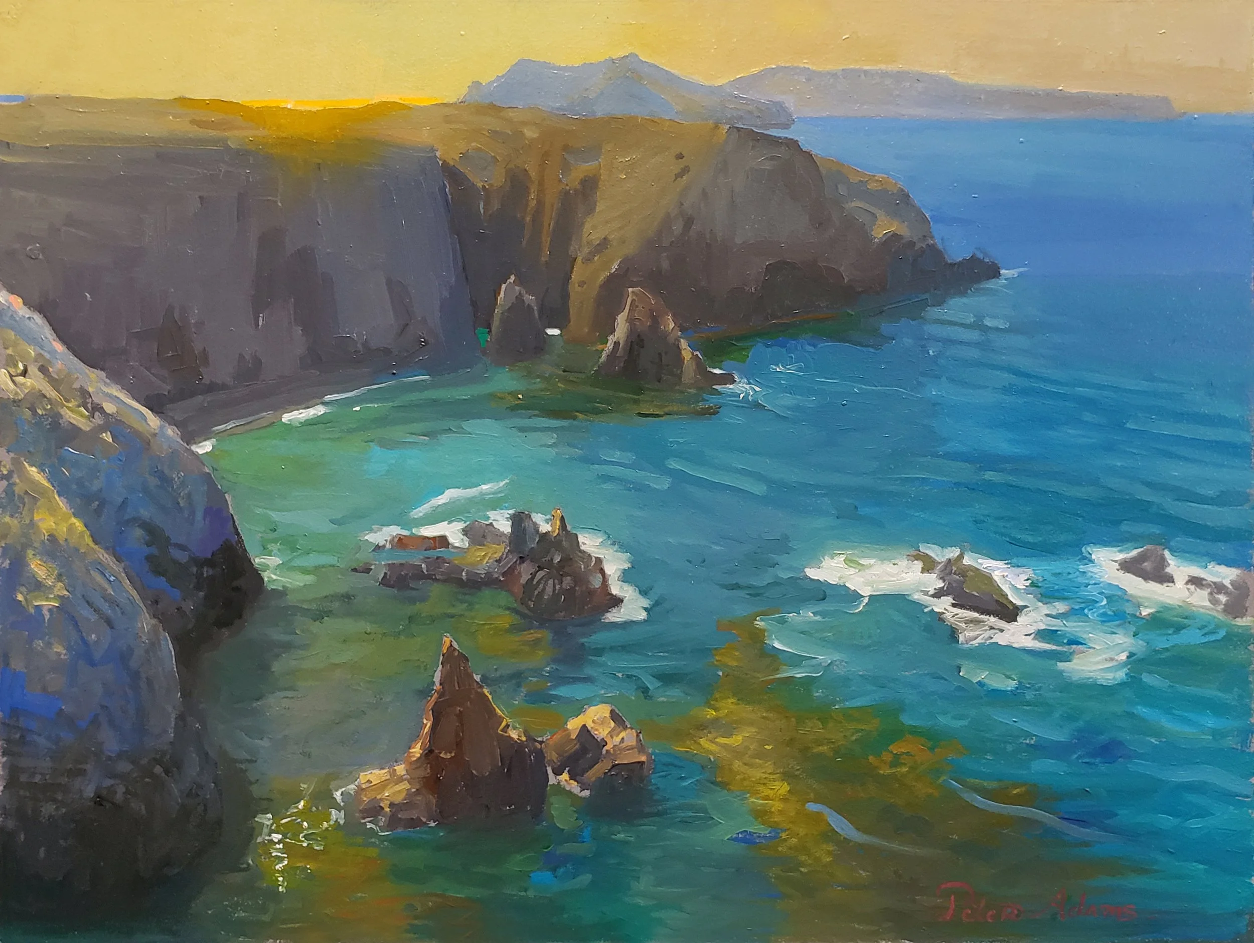 Afternoon Glow, Cathedral Cove, Anacapa Island