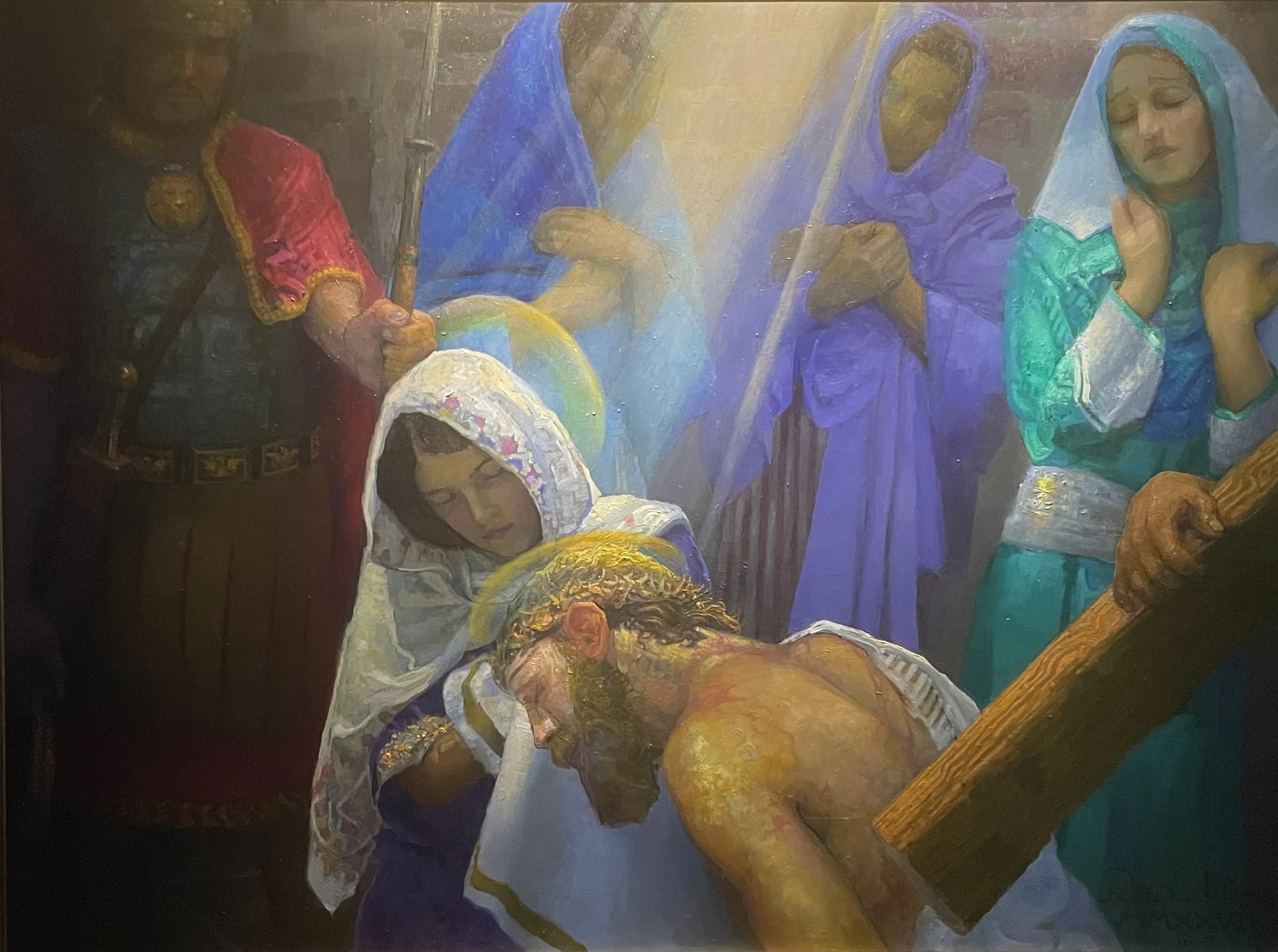 Veil of Compassion: the Sixth Station of the Cross Oil