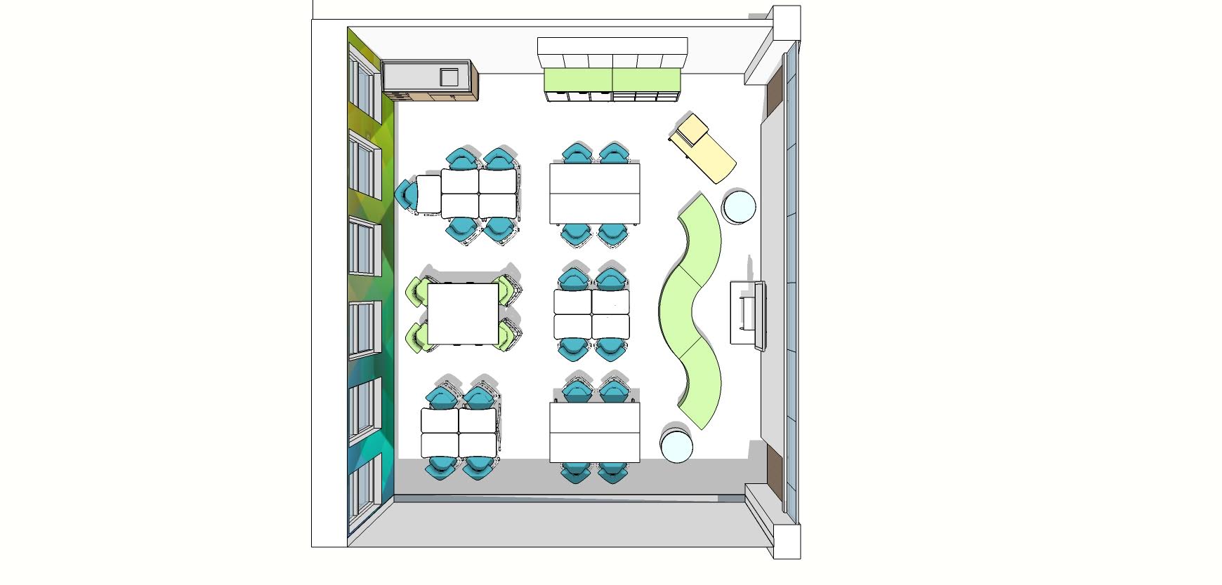 View 1- Floor Plan- cabinets added on front wall.jpg