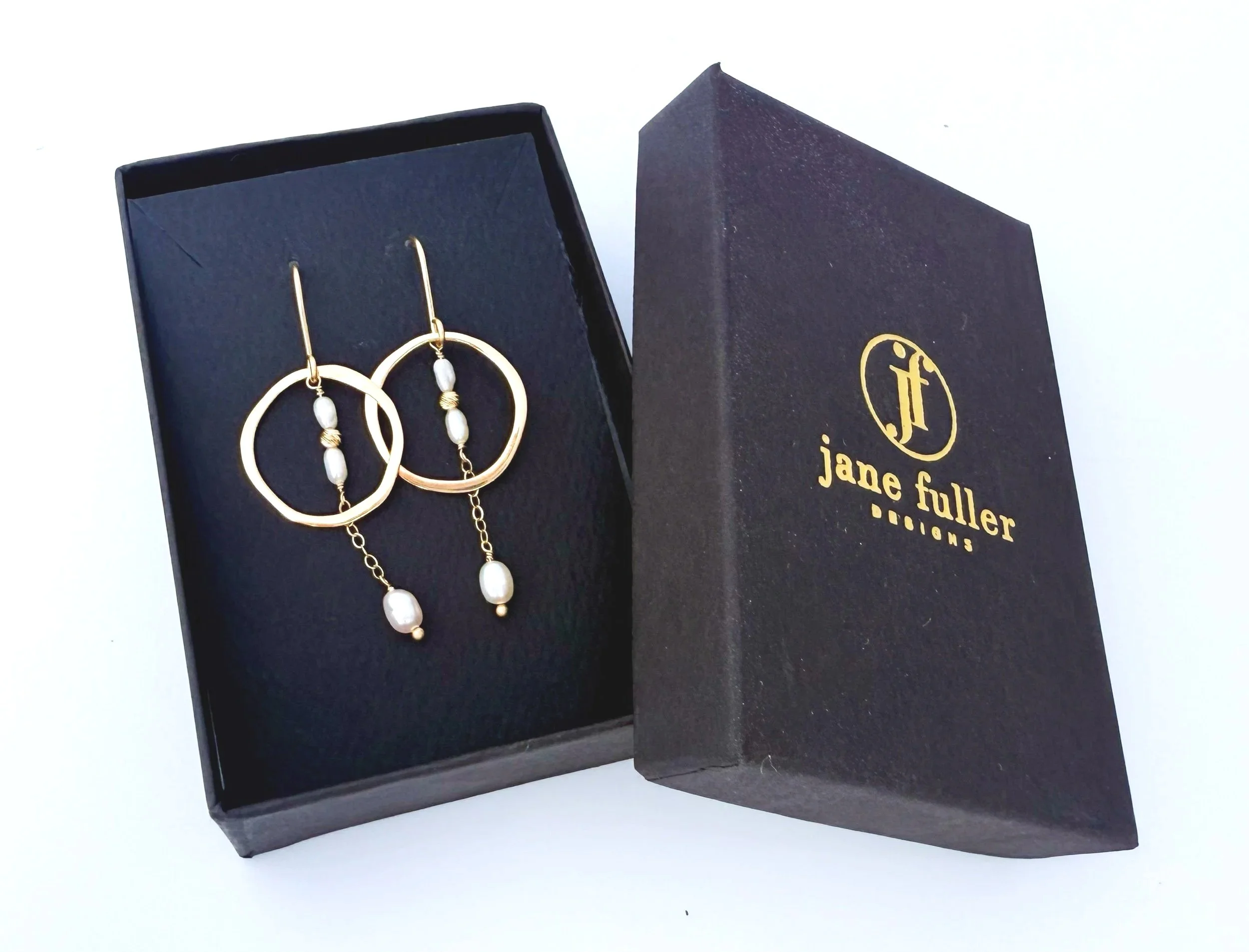 handmade artisan pearl earrings gift for her