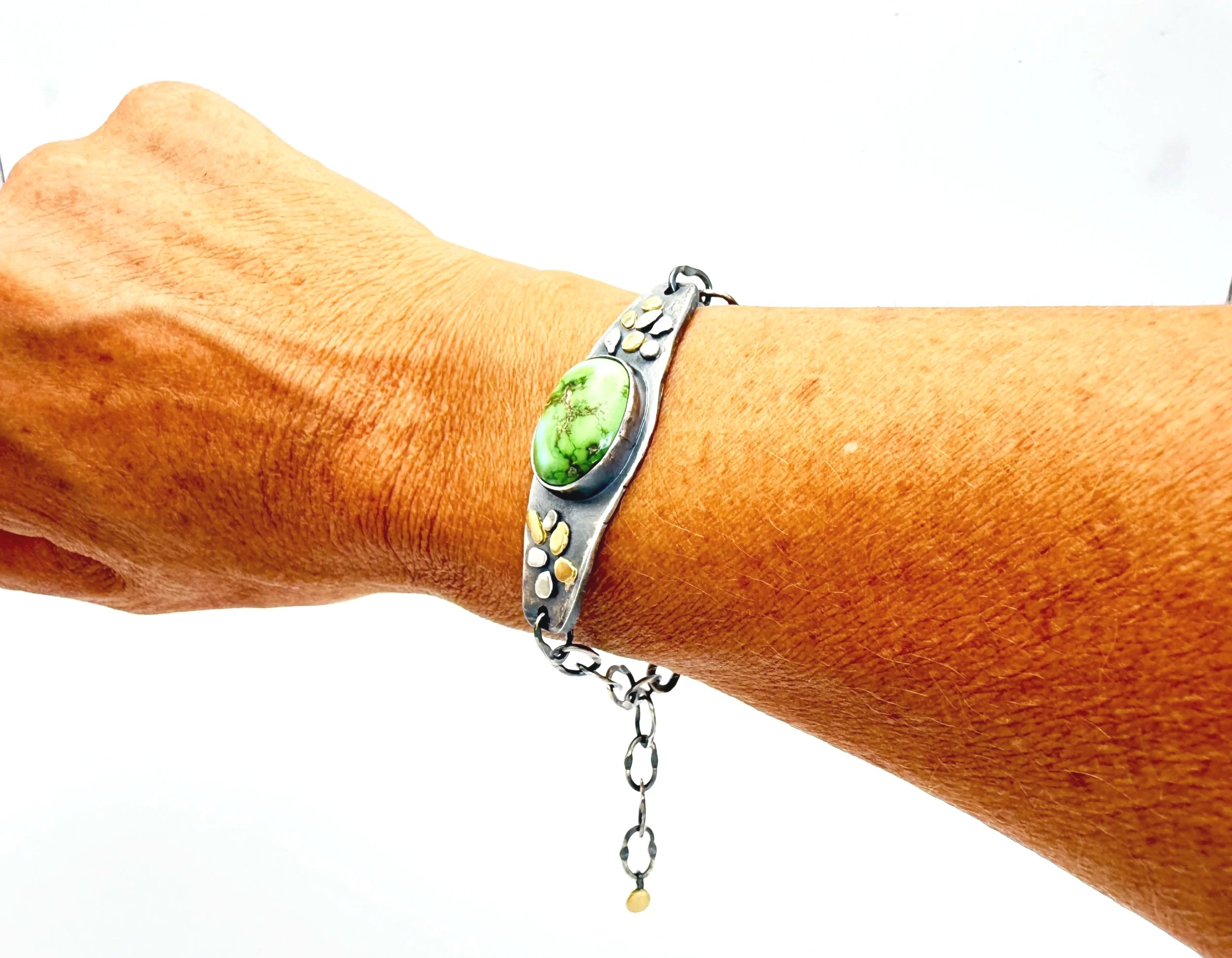 Turquoise bracelet December birthstone gift for her