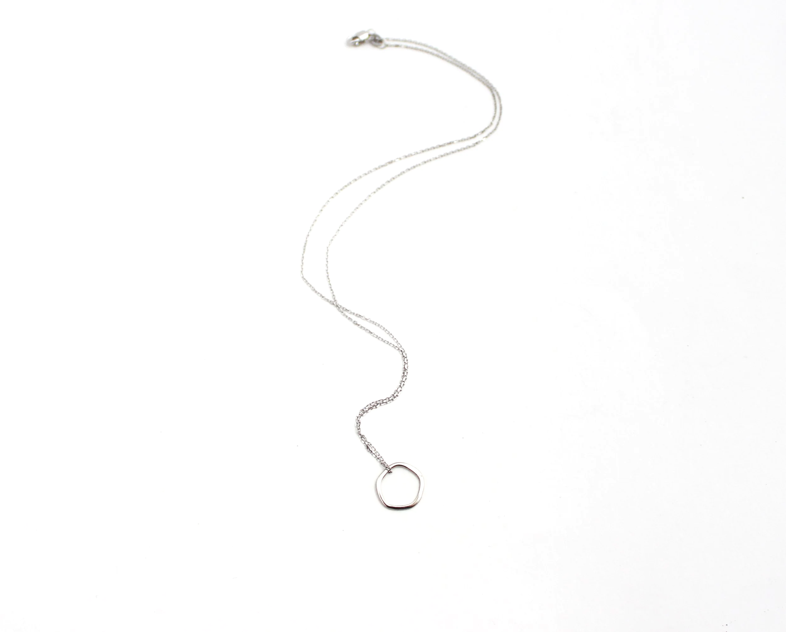 white gold karma pendant 14k with cable chain