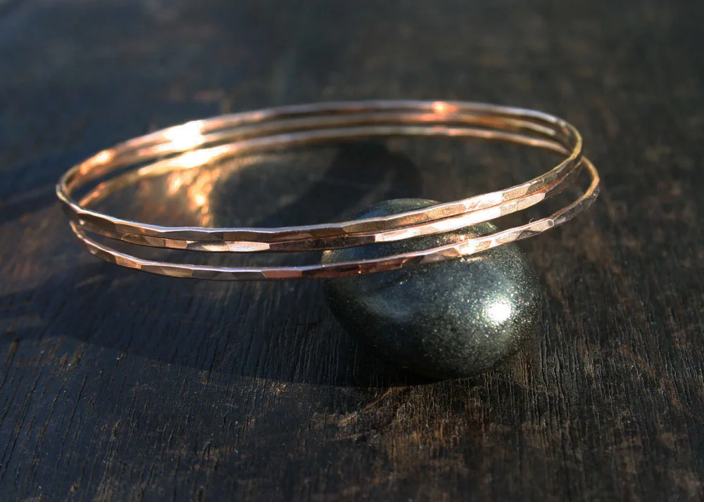 Thin Rose Gold Bangle