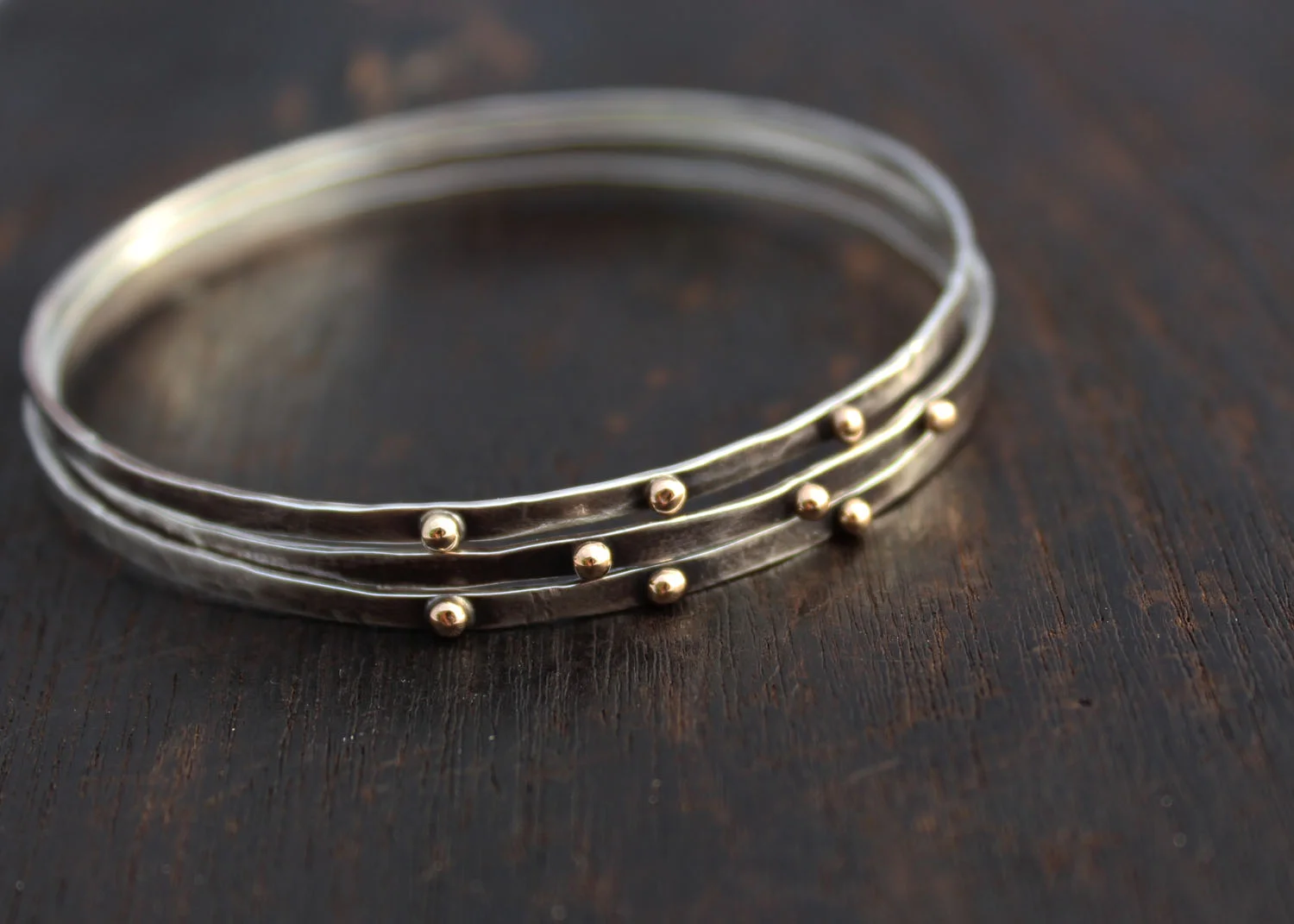 Silver and Gold Bangle