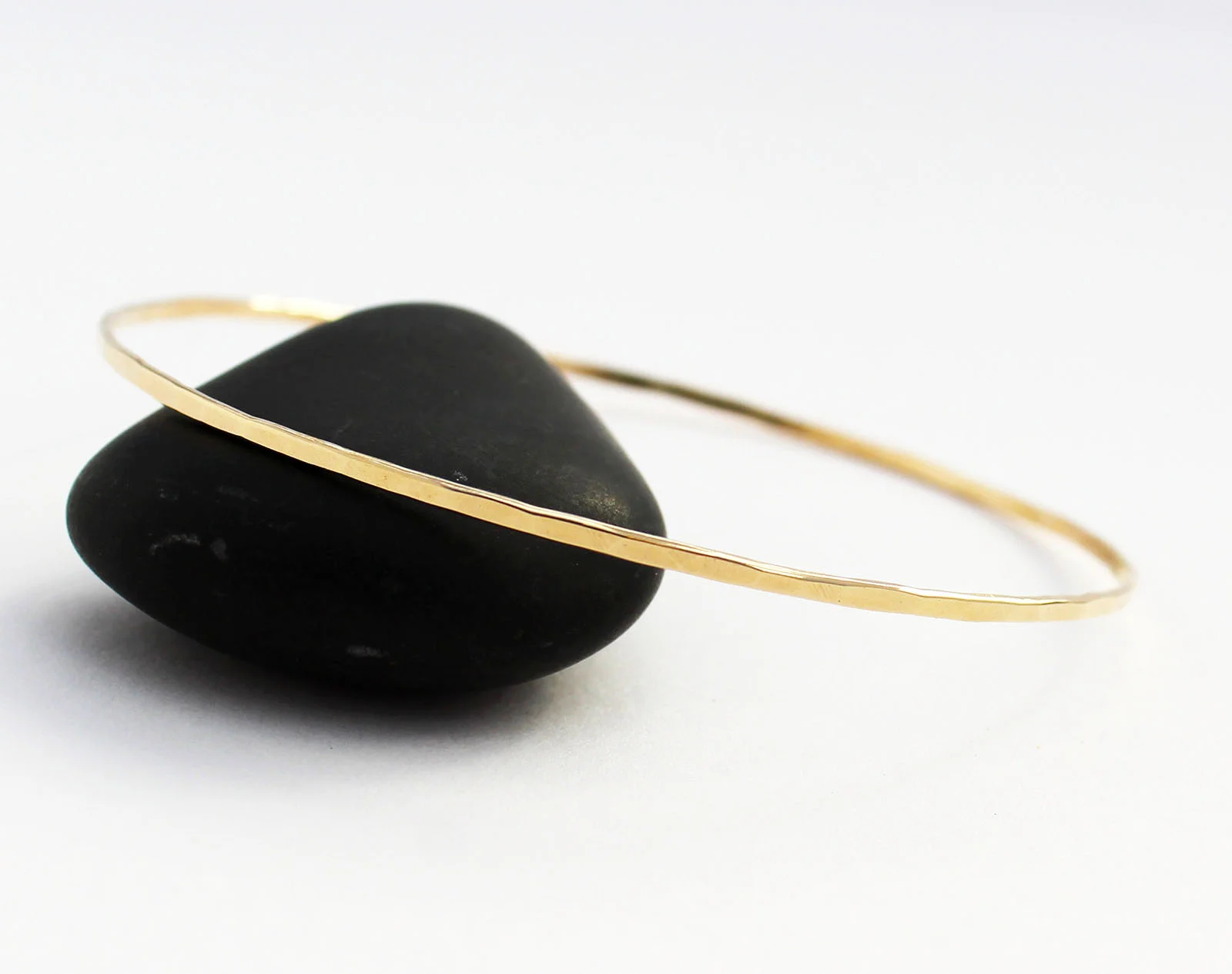 Thin 14k Gold Bangle