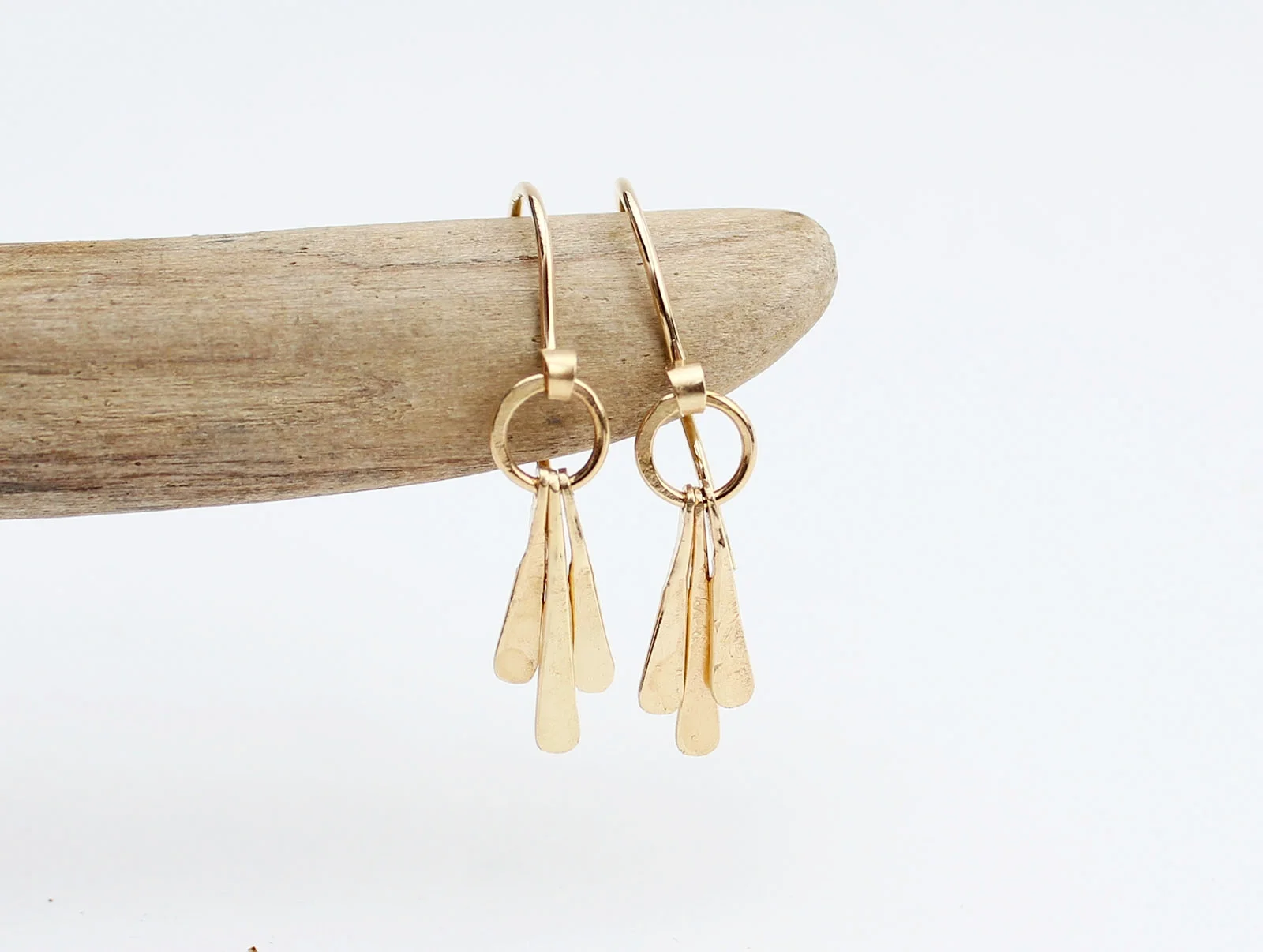 Unique Gold Dangle Earrings