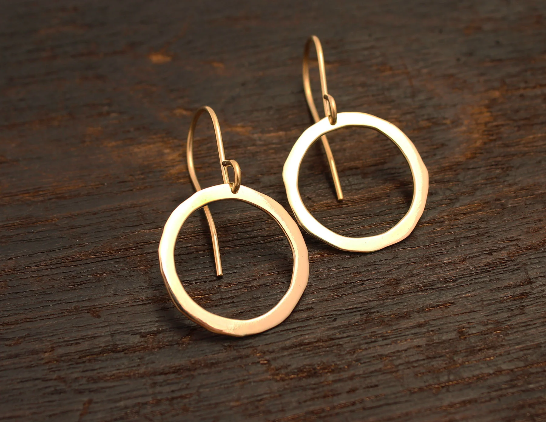14k Solid Gold Hoop Earring