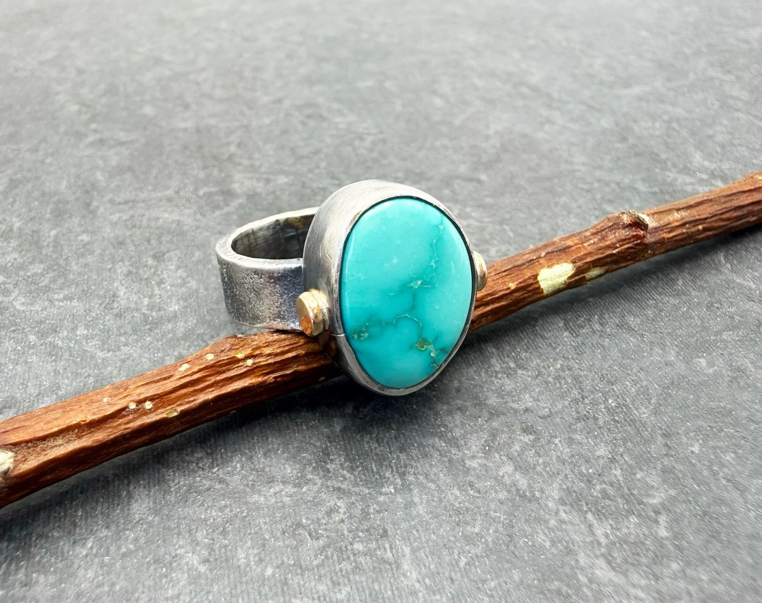 one of a kind turquoise ring