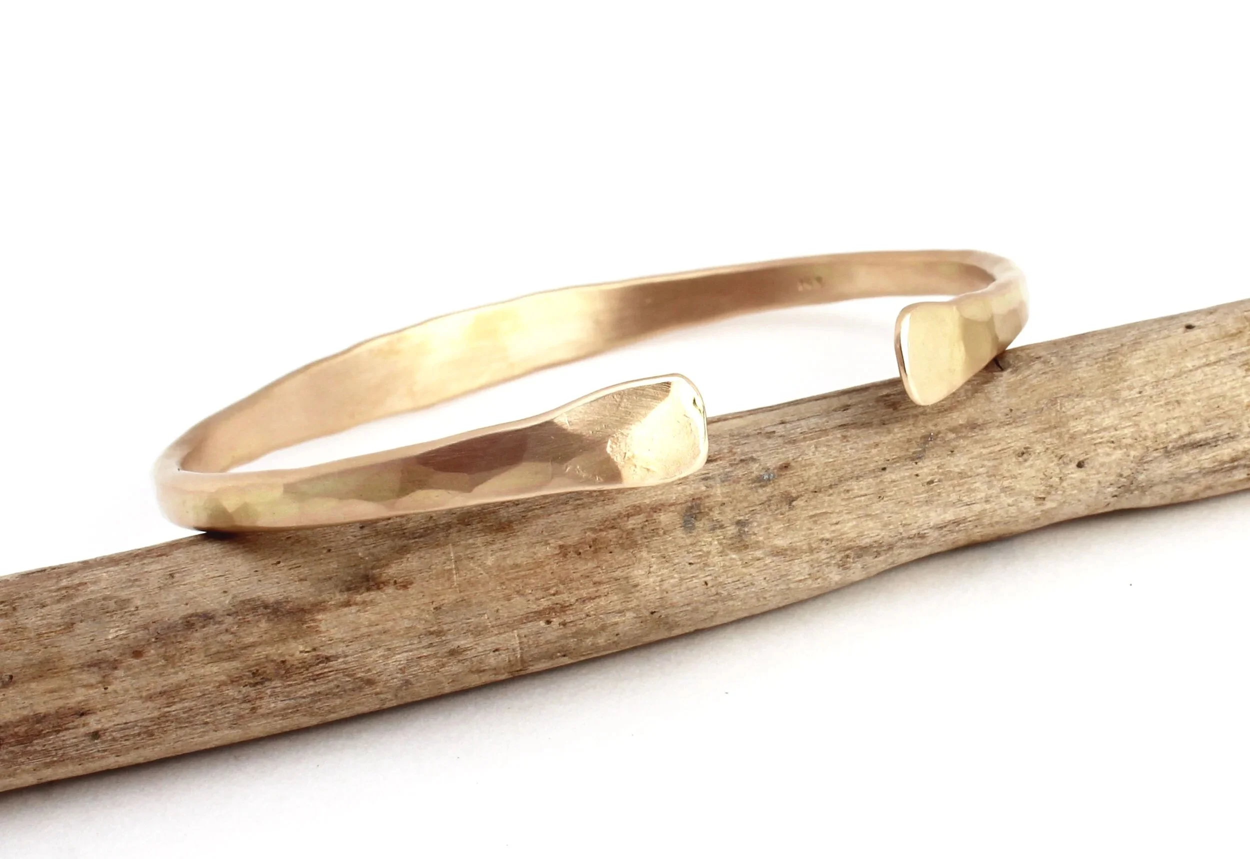 thick gold cuff 14k