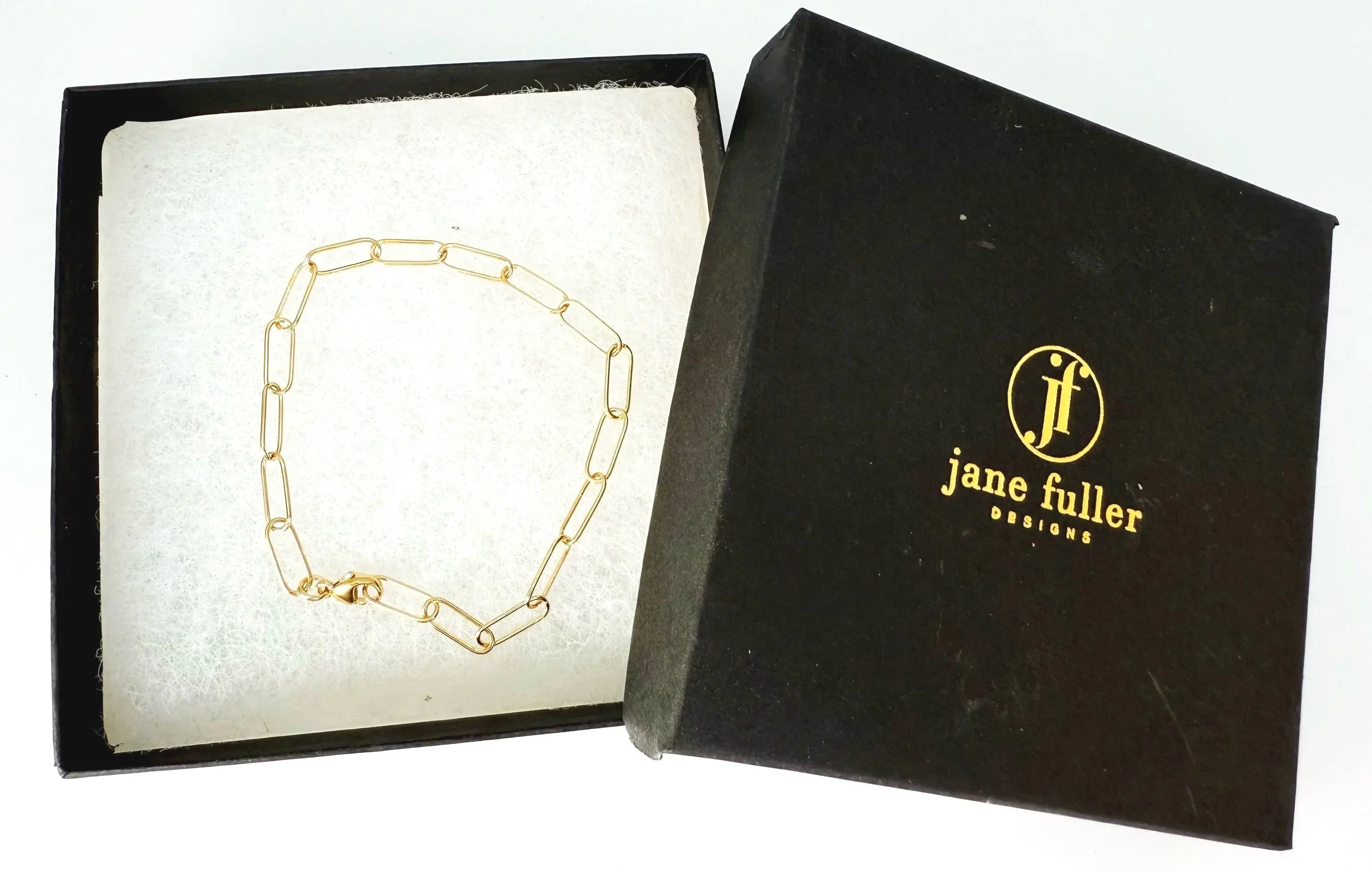 large oval link chain bracelet, lightweight for women