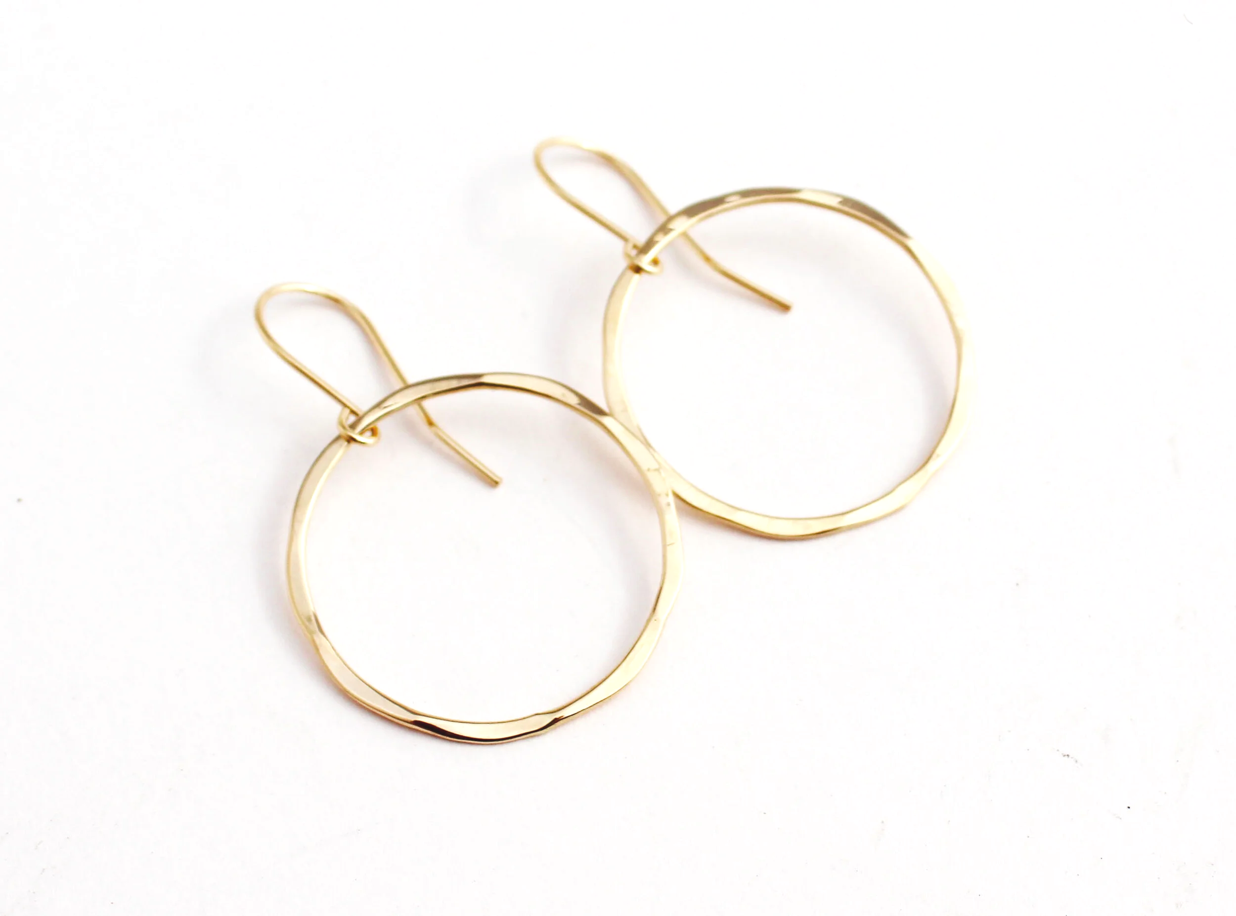large gold hoop earrings 14k