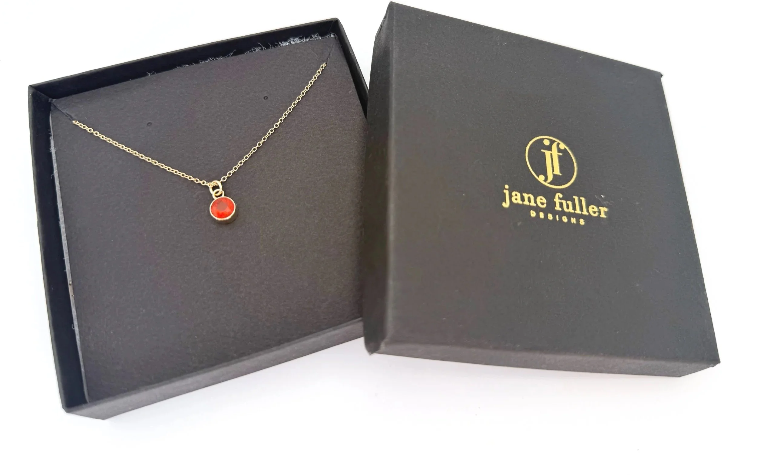 unique minimalist orange gemstone pendant necklace 14k gold