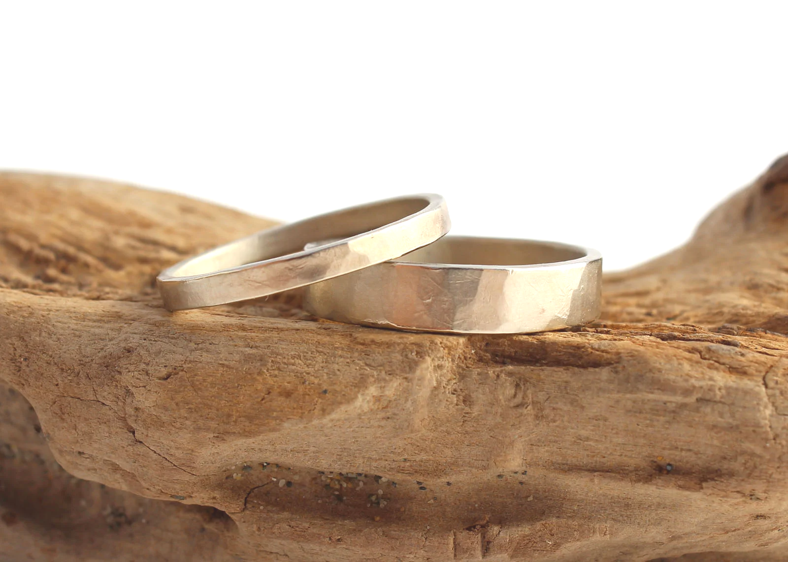 his and hers matching white gold rings