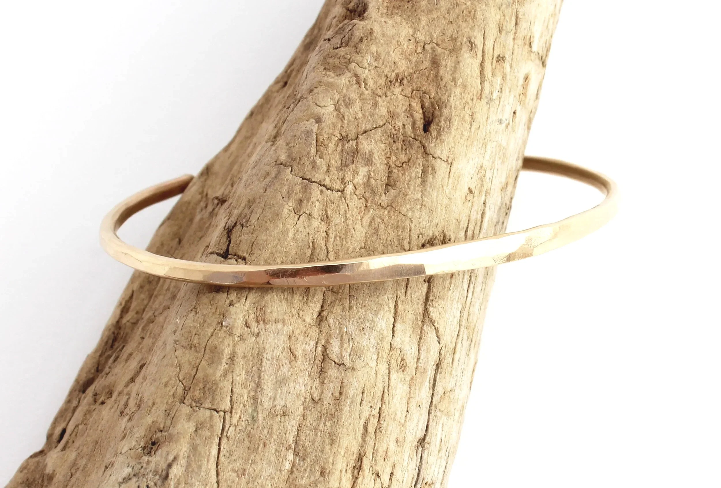 handmade solid gold cuff 14k