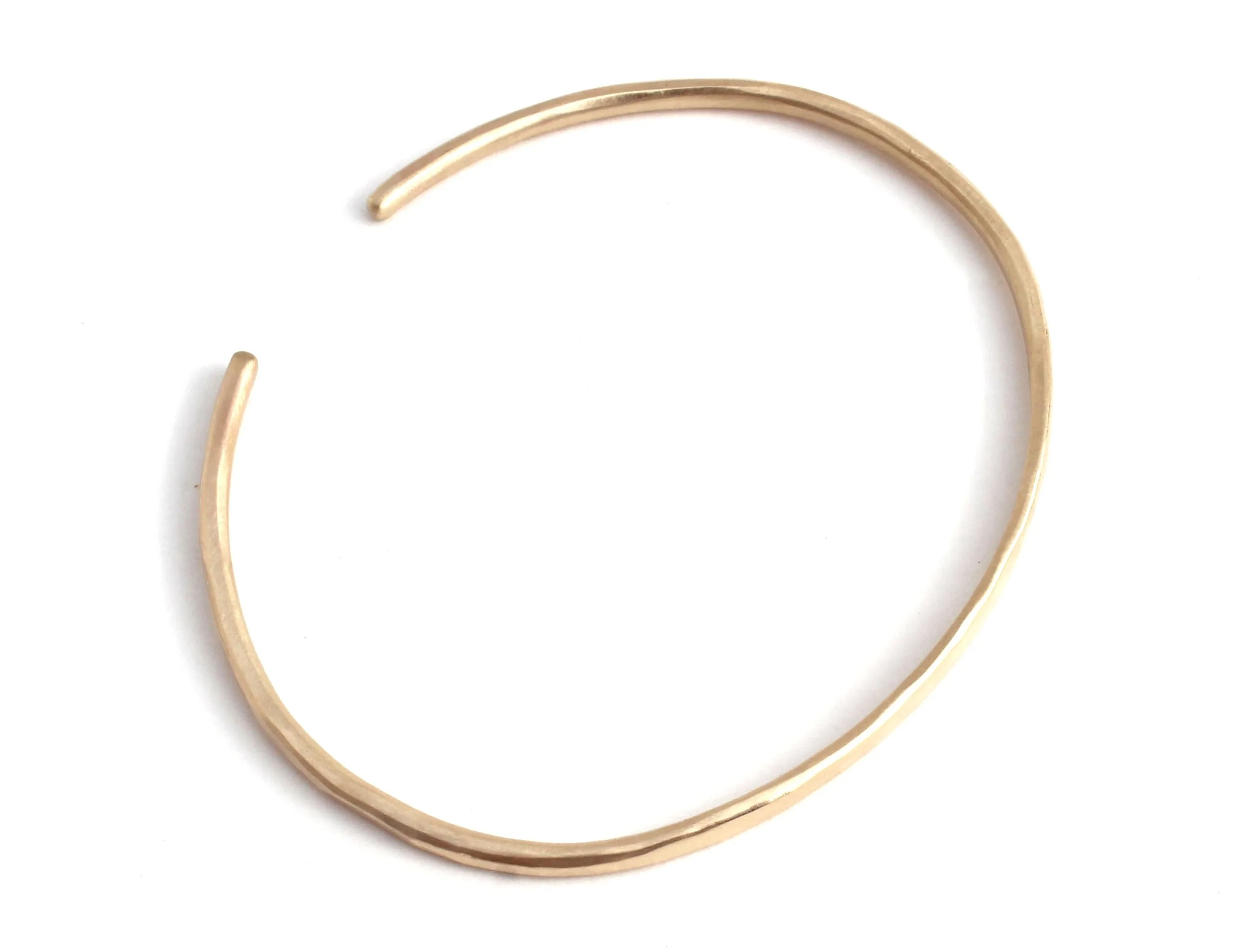 solid gold cuff hammered 14k