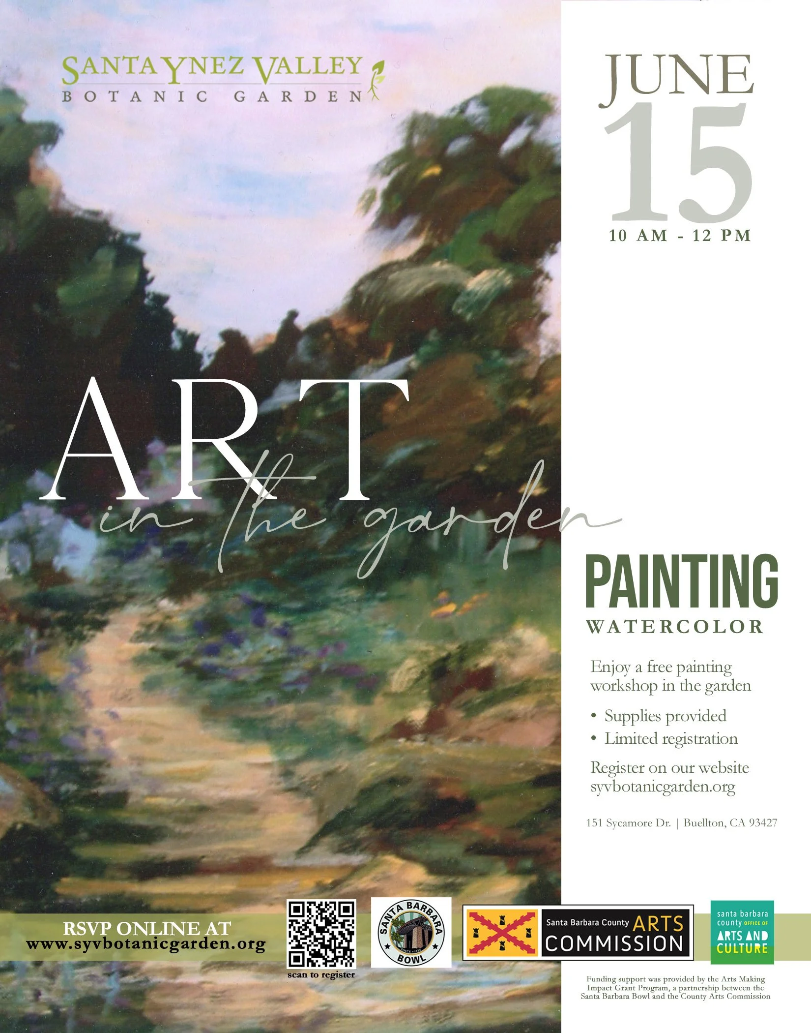 Art in the Garden: Painting Watercolor