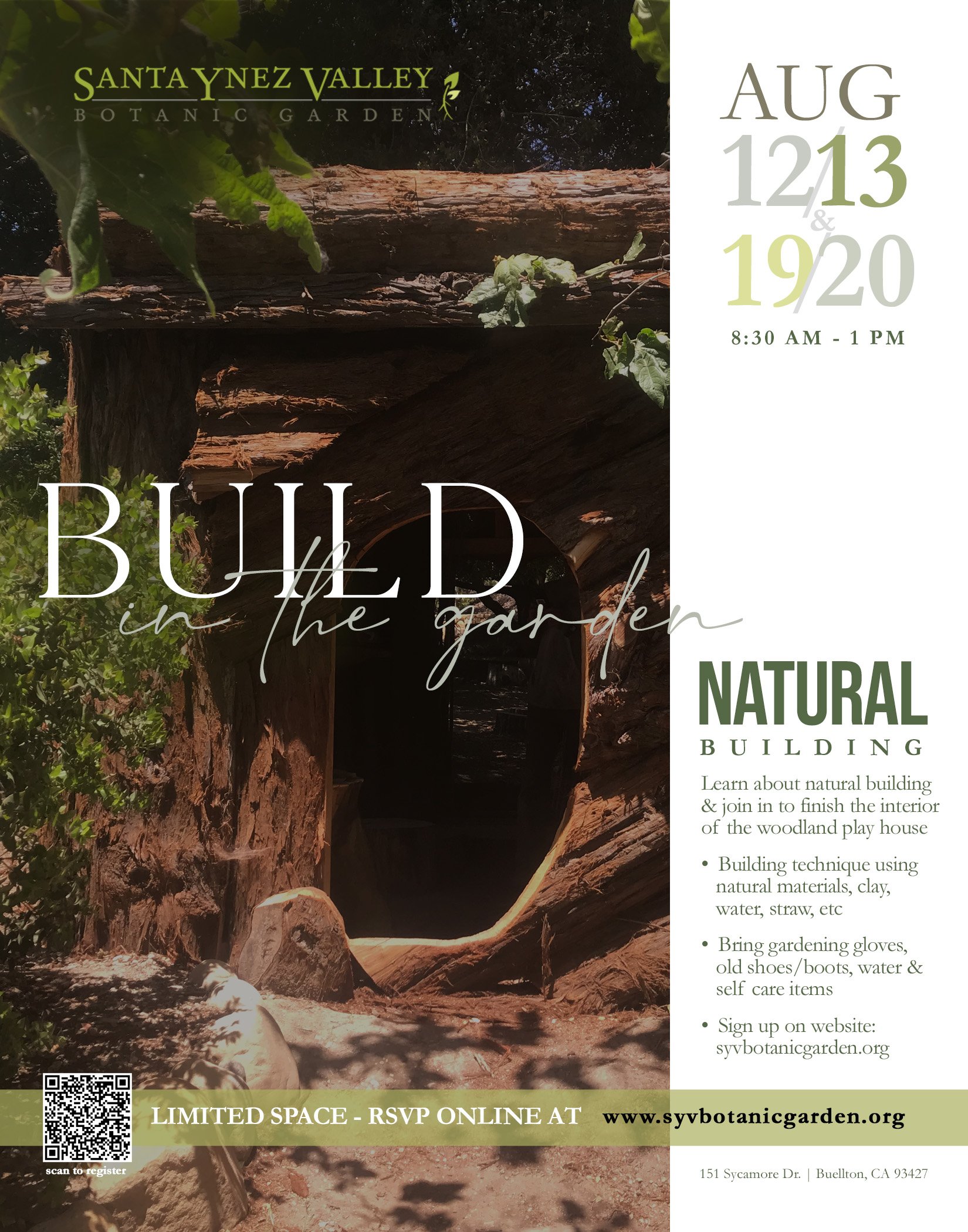 Build in the Garden - Play house Natural Building