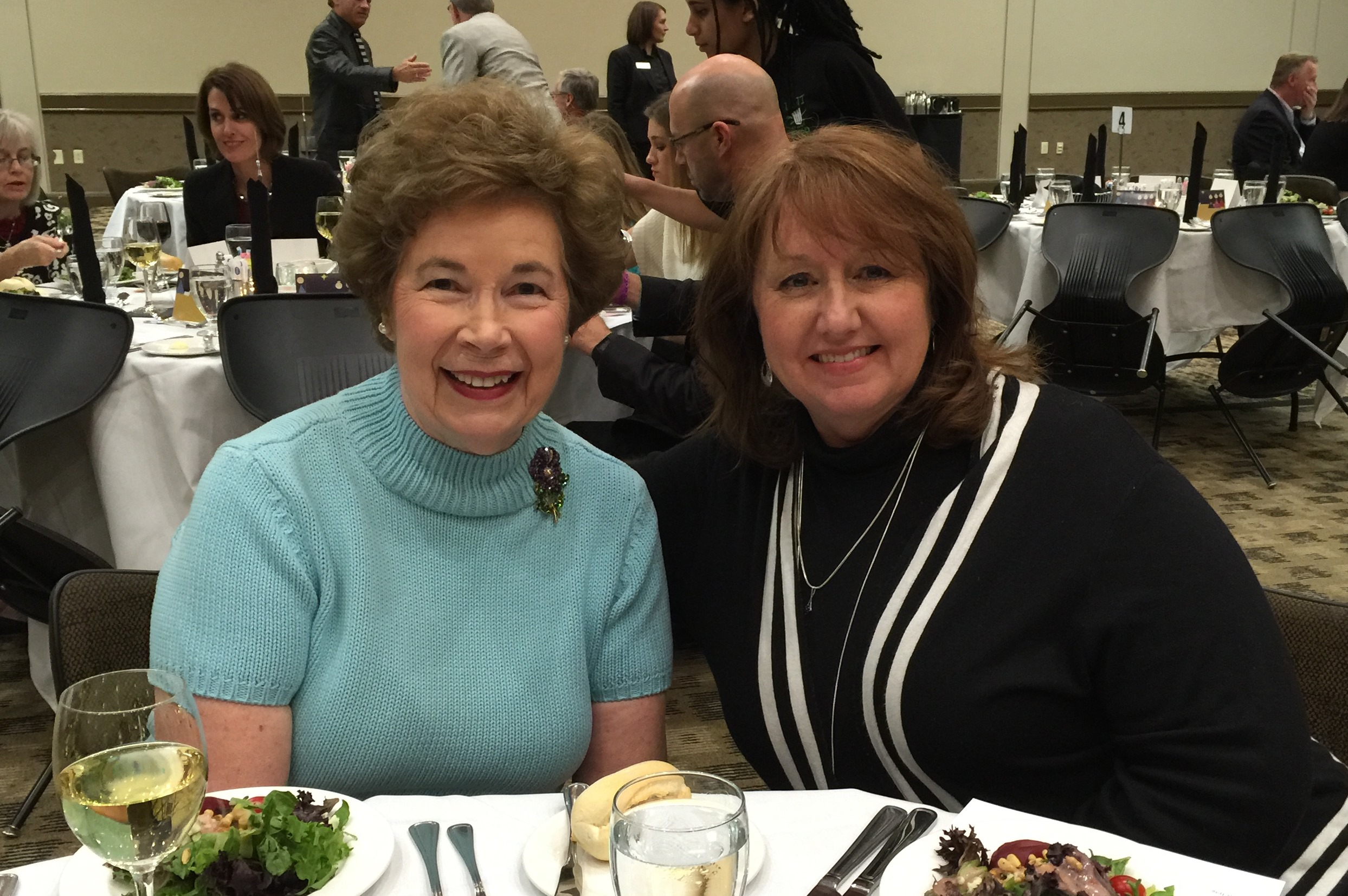 Margaret Jaresh Klečka, CEFT Director, UNT Advisory Committee, left, and Susan Chandler, Executive Director, Czech Heritage Museum, Temple.