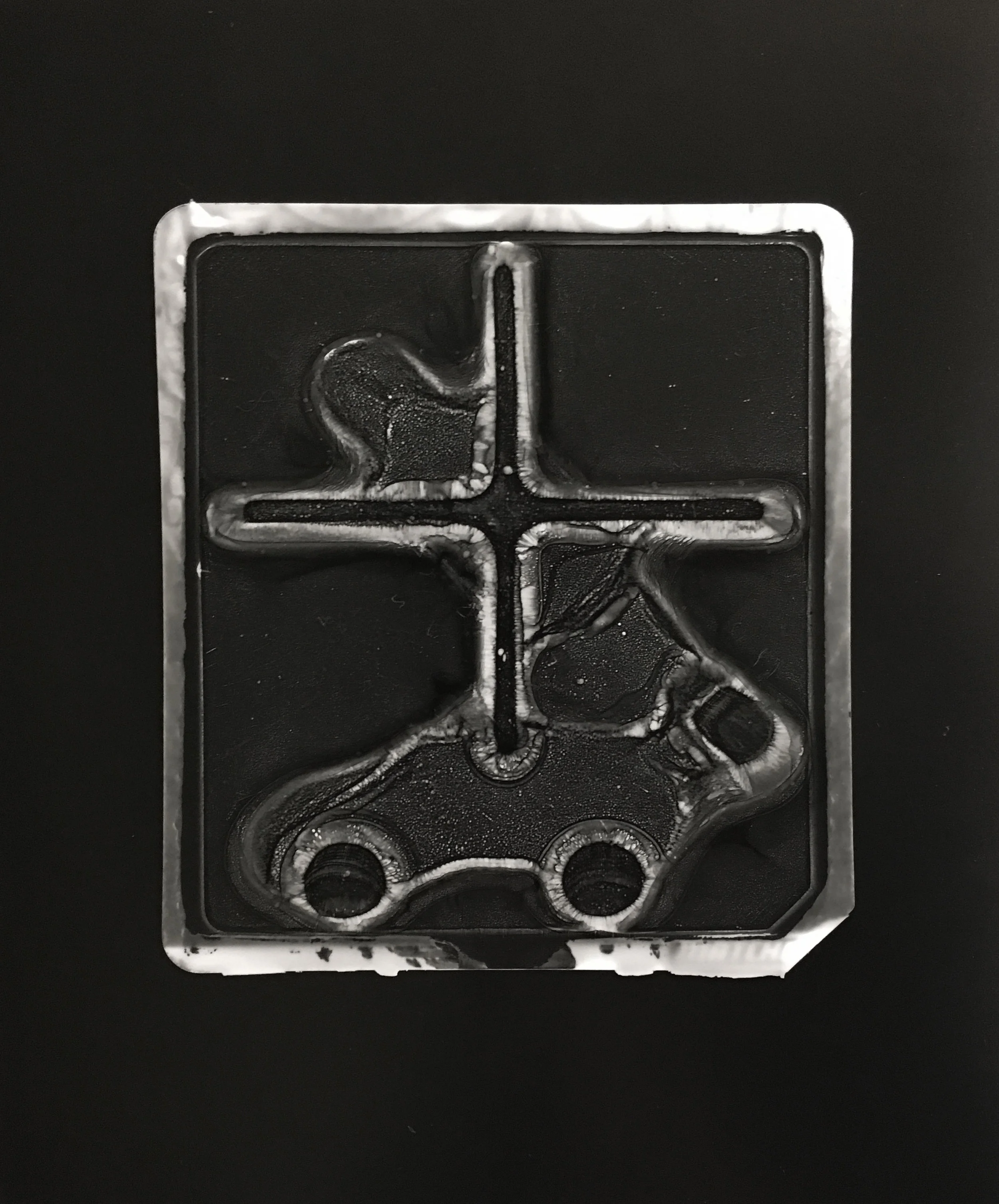 A FALSE FRONT FOR EFFECT (gelatin silver contact print)